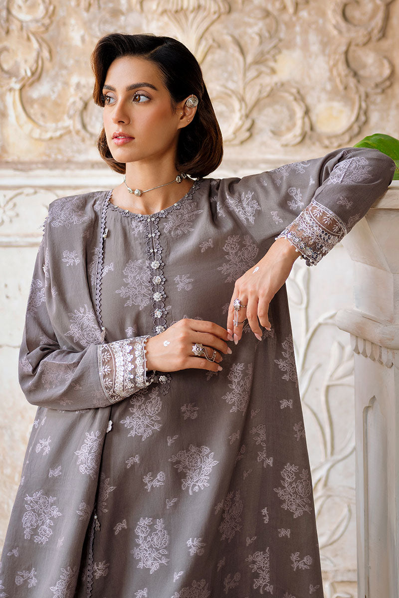 Cross Stitch | Eid Lawn Edit 25 | DESERT TAUPE - Official Cross Stitch stockist in UK - Sakeena London