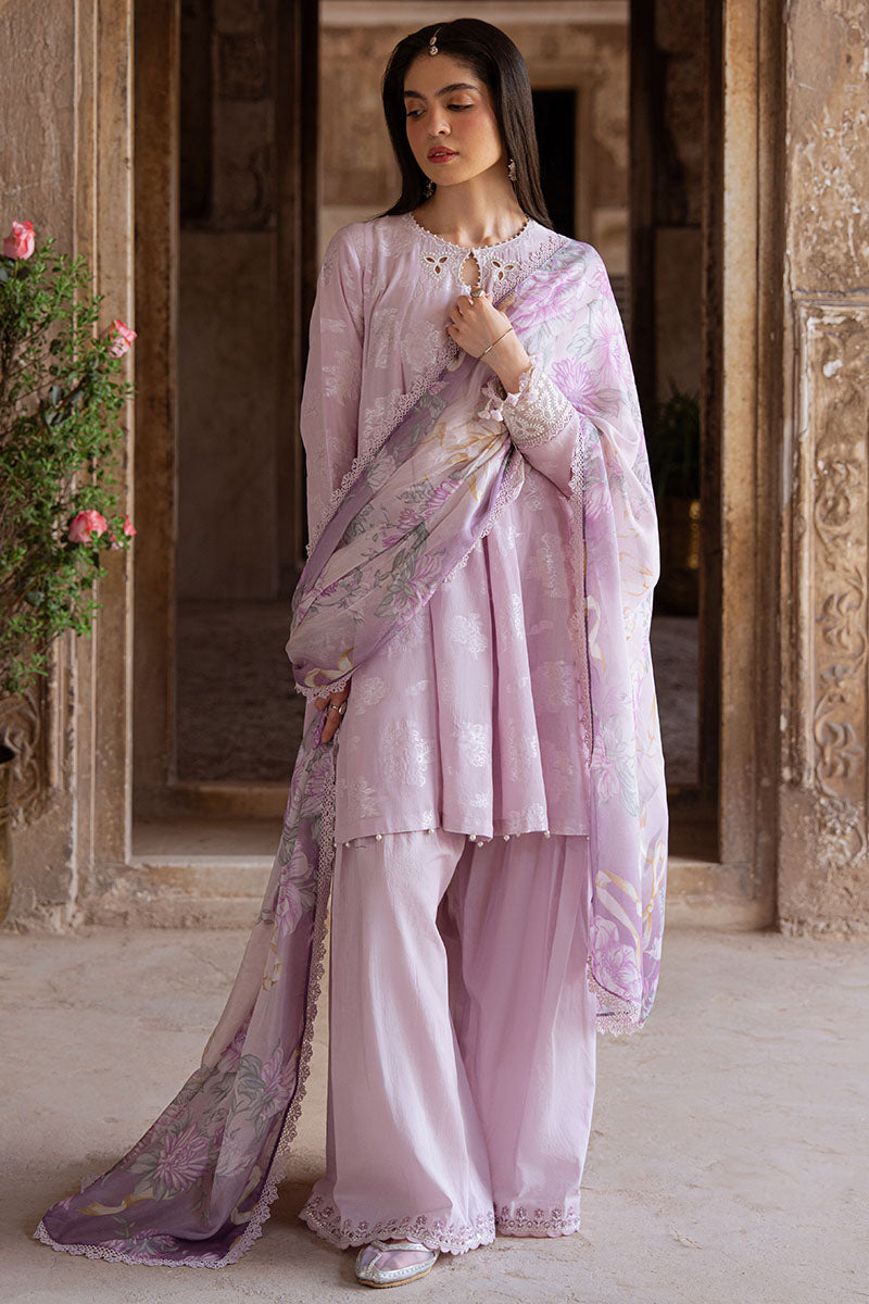 Cross Stitch | Eid Lawn Edit 25 | LAVENDER BLISS - Official Cross Stitch stockist in UK - Sakeena London