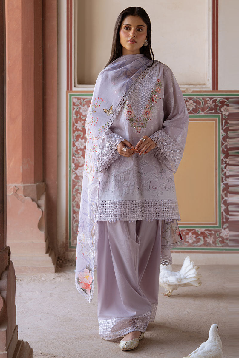Cross Stitch | Eid Lawn Edit 25 | VIOLET POSY - Official Cross Stitch stockist in UK - Sakeena London