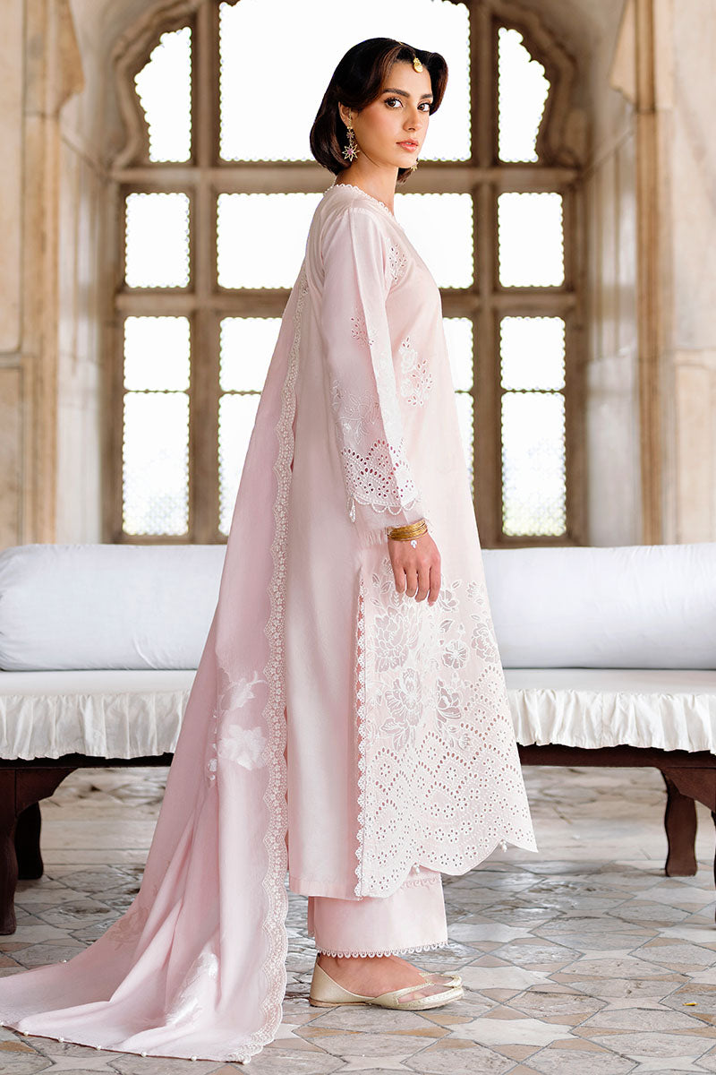 Cross Stitch | Eid Lawn Edit 25 | PEACH BLUSH - Official Cross Stitch stockist in UK - Sakeena London
