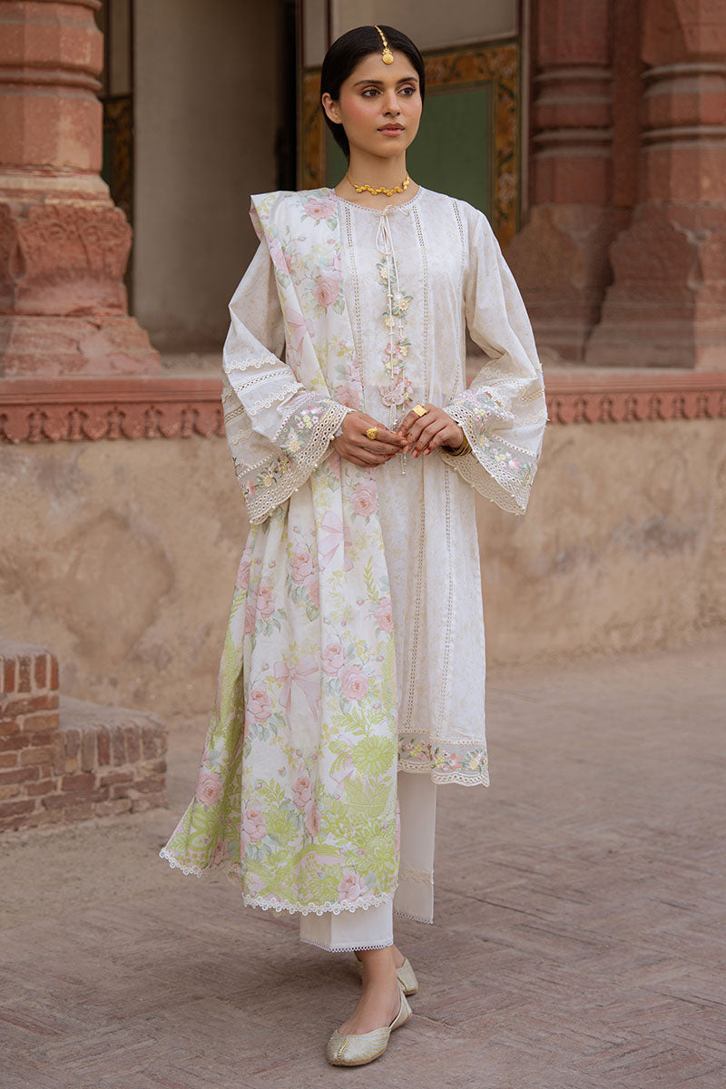 Cross Stitch | Eid Lawn Edit 25 | FLORAL GARLAND - Official Cross Stitch stockist in UK - Sakeena London