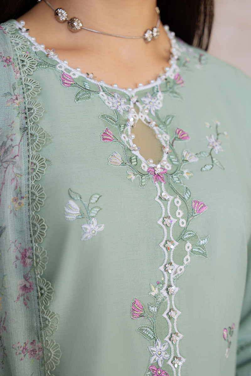 Cross Stitch | Eid Lawn Edit 25 | SAGE GRACE - Official Cross Stitch stockist in UK - Sakeena London