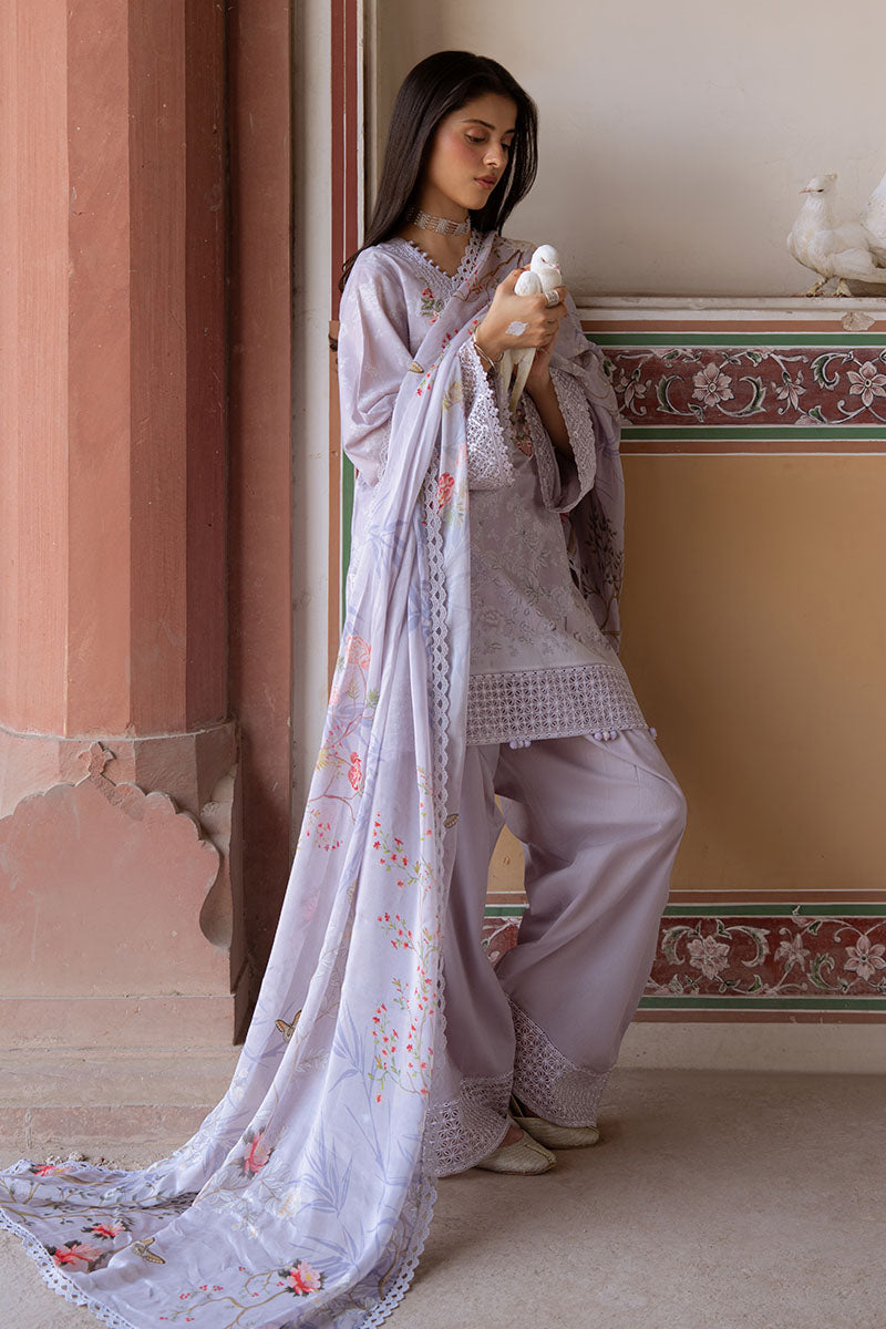 Cross Stitch | Eid Lawn Edit 25 | VIOLET POSY - Official Cross Stitch stockist in UK - Sakeena London