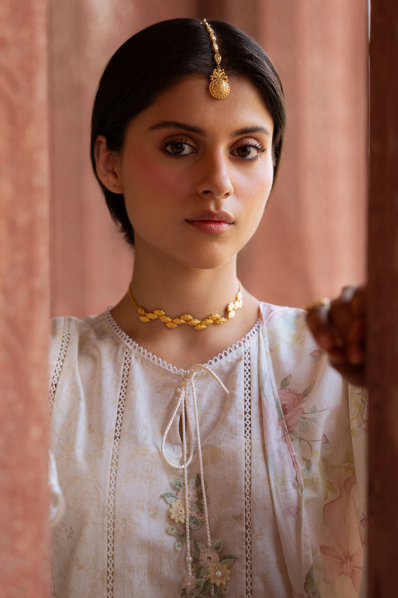Cross Stitch | Eid Lawn Edit 25 | FLORAL GARLAND - Official Cross Stitch stockist in UK - Sakeena London