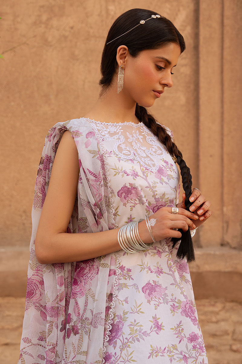 Cross Stitch | Eid Lawn Edit 25 | LILAC HINT - Official Cross Stitch stockist in UK - Sakeena London