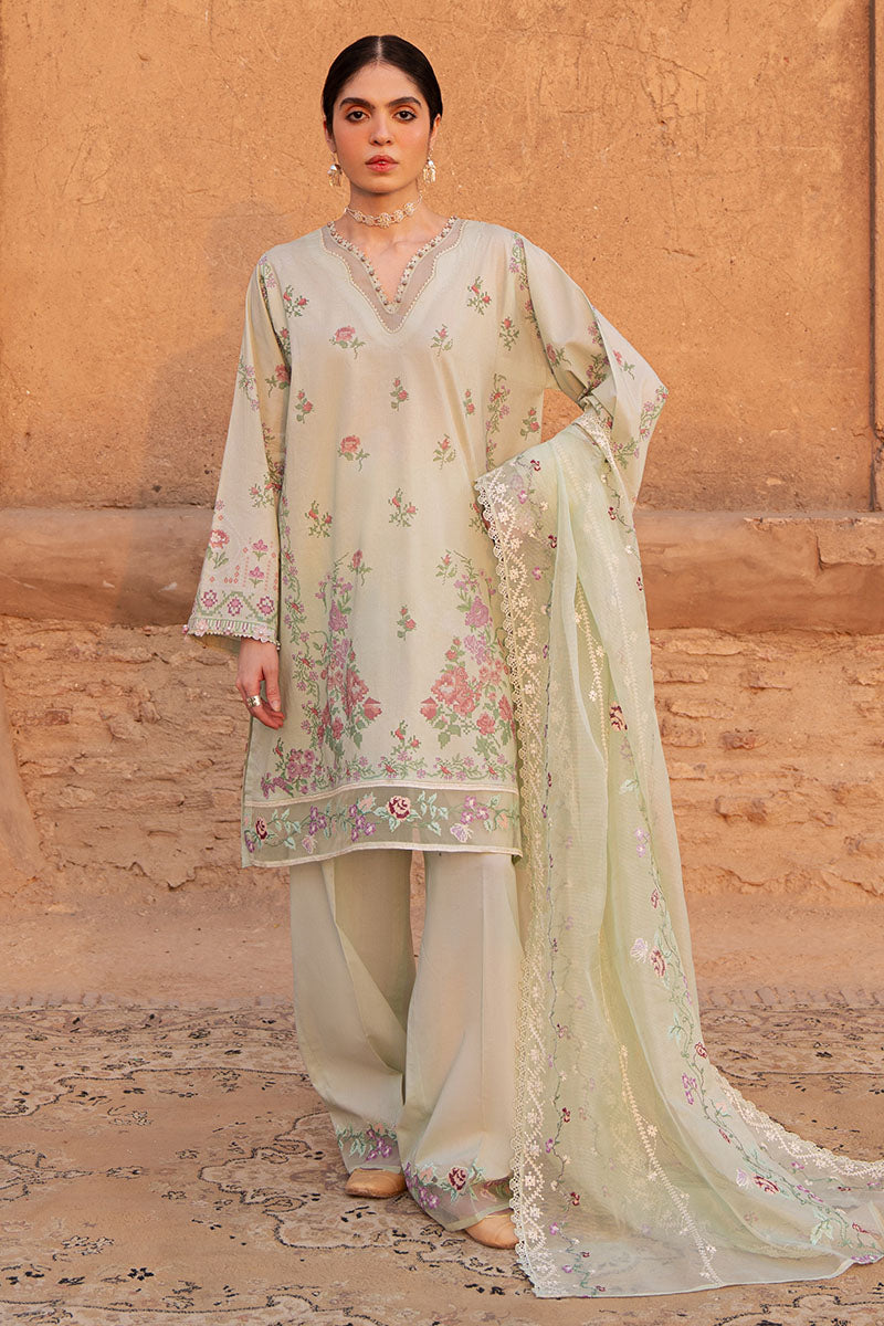 Cross Stitch | Eid Lawn Edit 25 | CITRINE AURA - Official Cross Stitch stockist in UK - Sakeena London