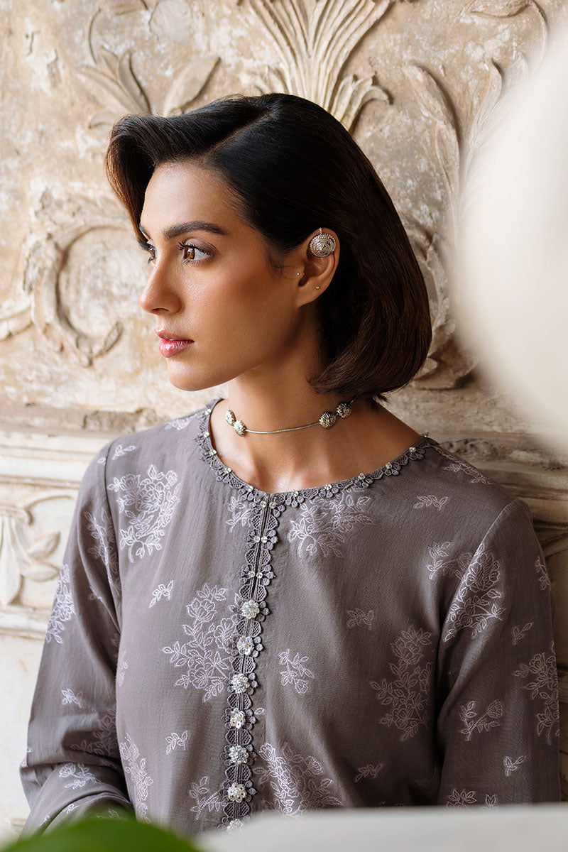 Cross Stitch | Eid Lawn Edit 25 | DESERT TAUPE - Official Cross Stitch stockist in UK - Sakeena London