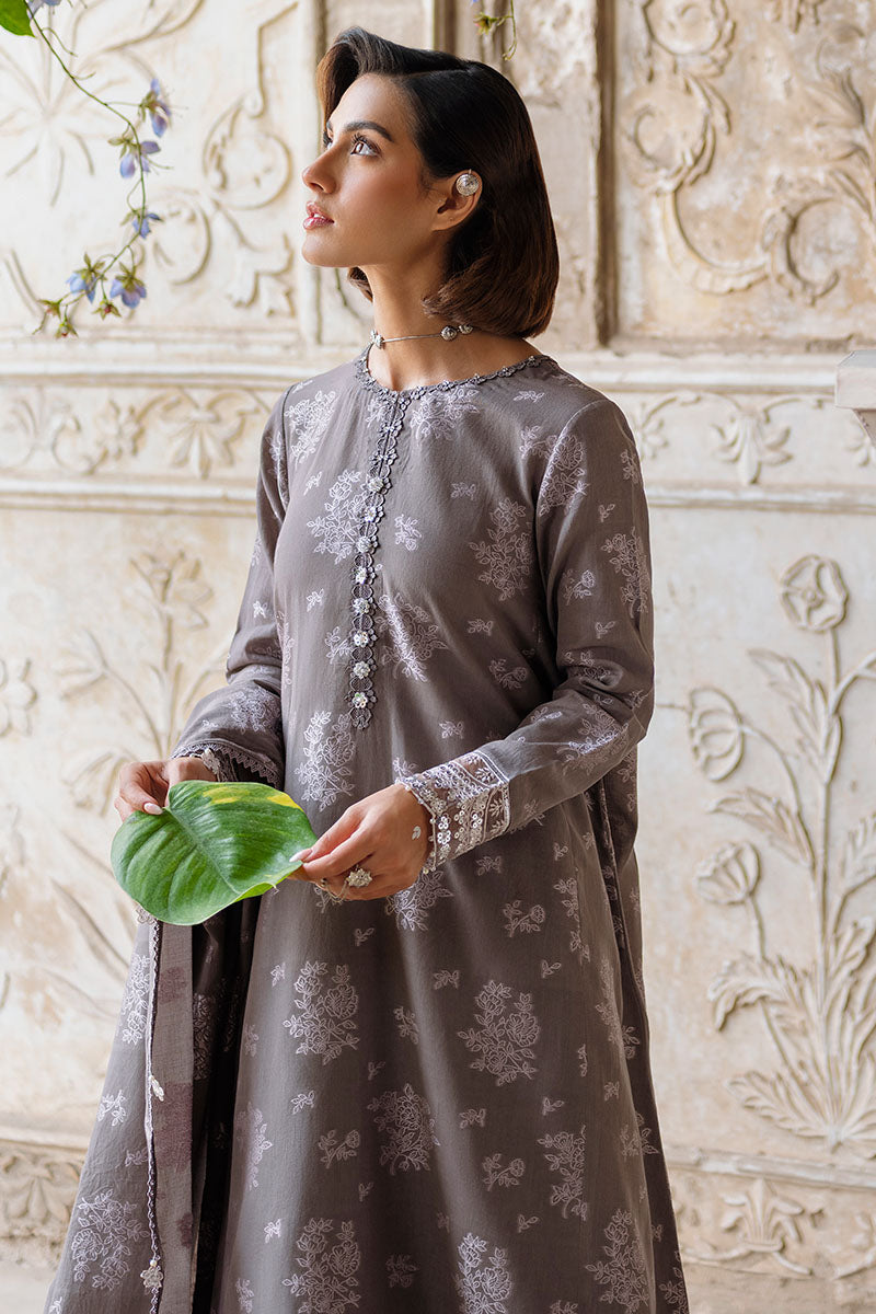 Cross Stitch | Eid Lawn Edit 25 | DESERT TAUPE - Official Cross Stitch stockist in UK - Sakeena London