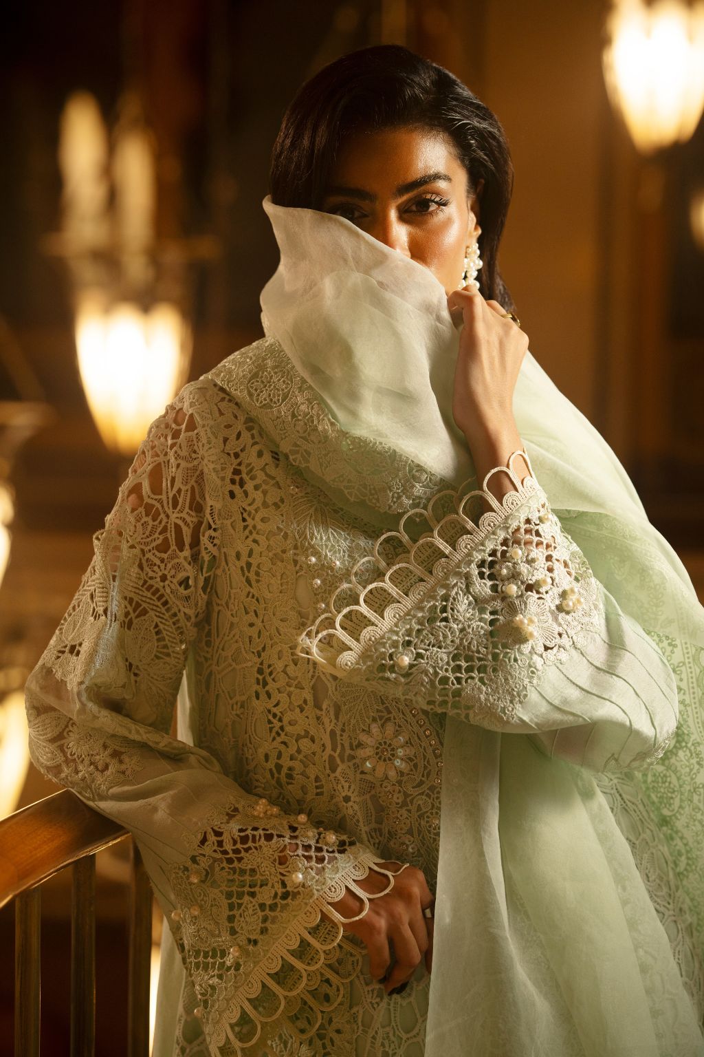 AJR Couture | Cutwork Edit 24 | LIME - Official AJR Couture stockist in UK - Sakeena London