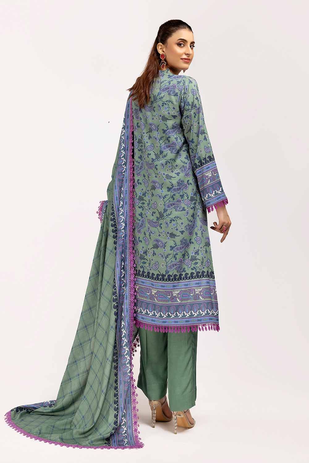 Gul Ahmed | Winter Collection 24 | Linen Suit LT-42002 - Official Gul Ahmed stockist in UK - Sakeena London