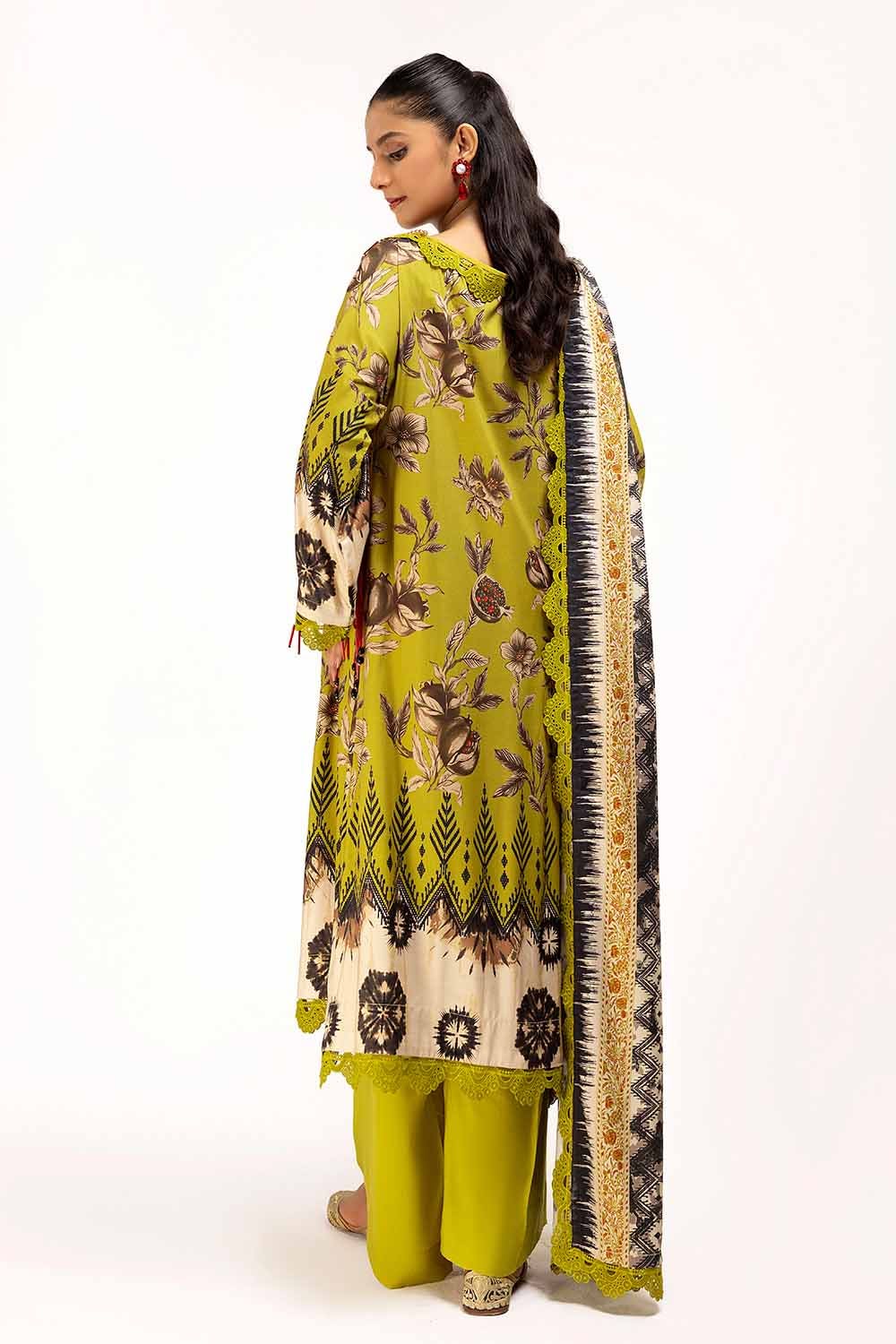 Gul Ahmed | Winter Collection 24 | Linen Suit LT-42012 - Official Gul Ahmed stockist in UK - Sakeena London