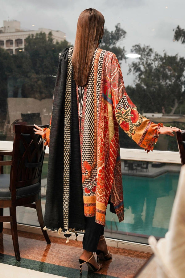 Sana Safinaz | Muzlin Winter 2023 | M233-008A-CQ - Official Sana Safinaz stockist in UK - Sakeena London