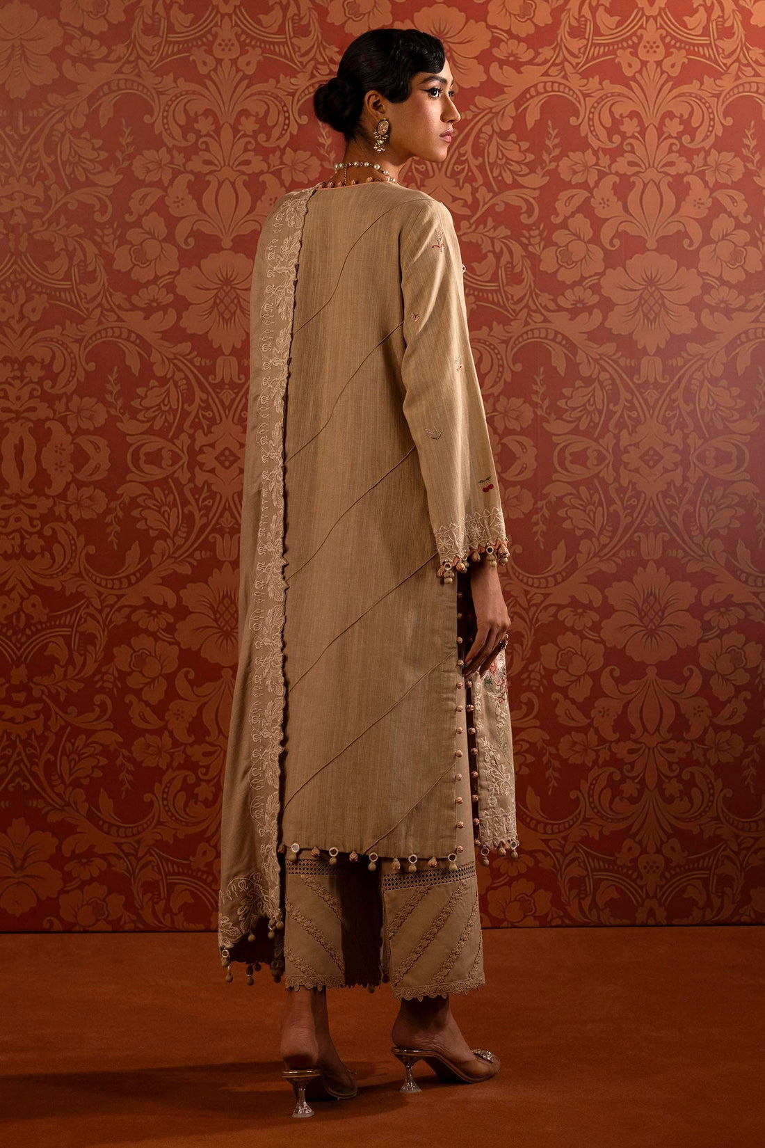 Sana Safinaz | Muzlin Winter 2024 | M243-003A-3CP - Official Sana Safinaz stockist in UK - Sakeena London