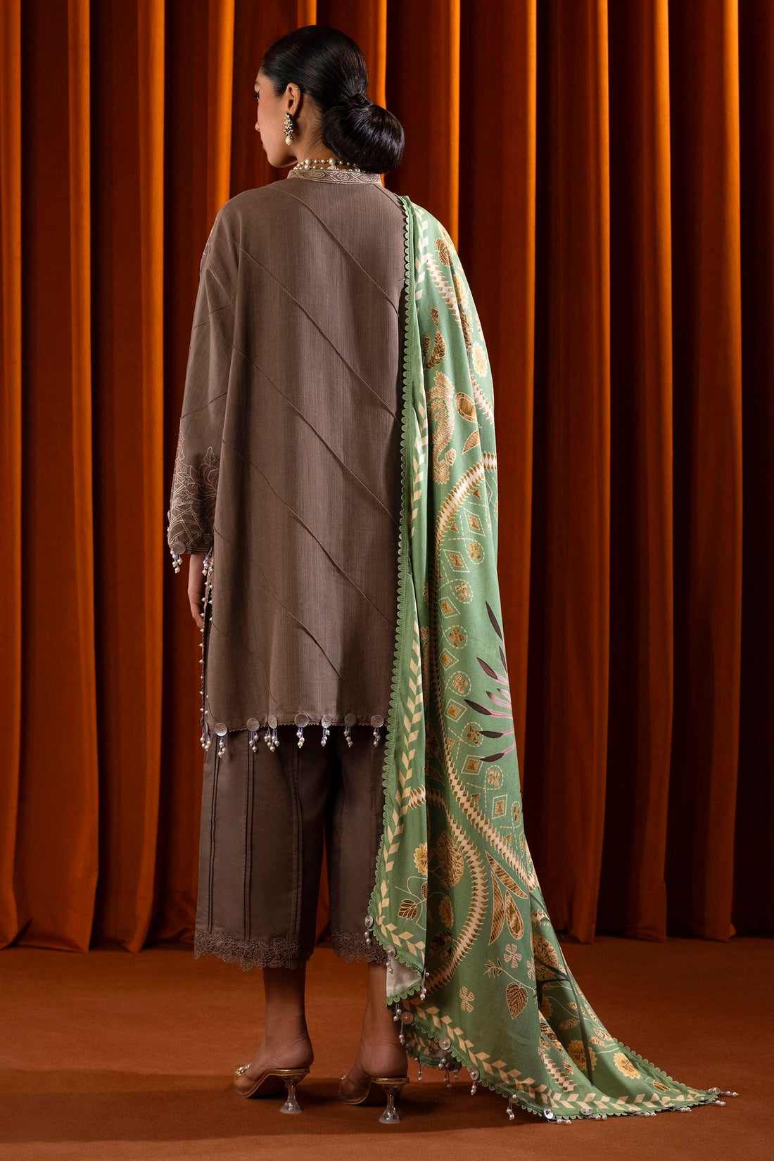 Sana Safinaz | Muzlin Winter 2024 | M243-004A-3CP - Official Sana Safinaz stockist in UK - Sakeena London