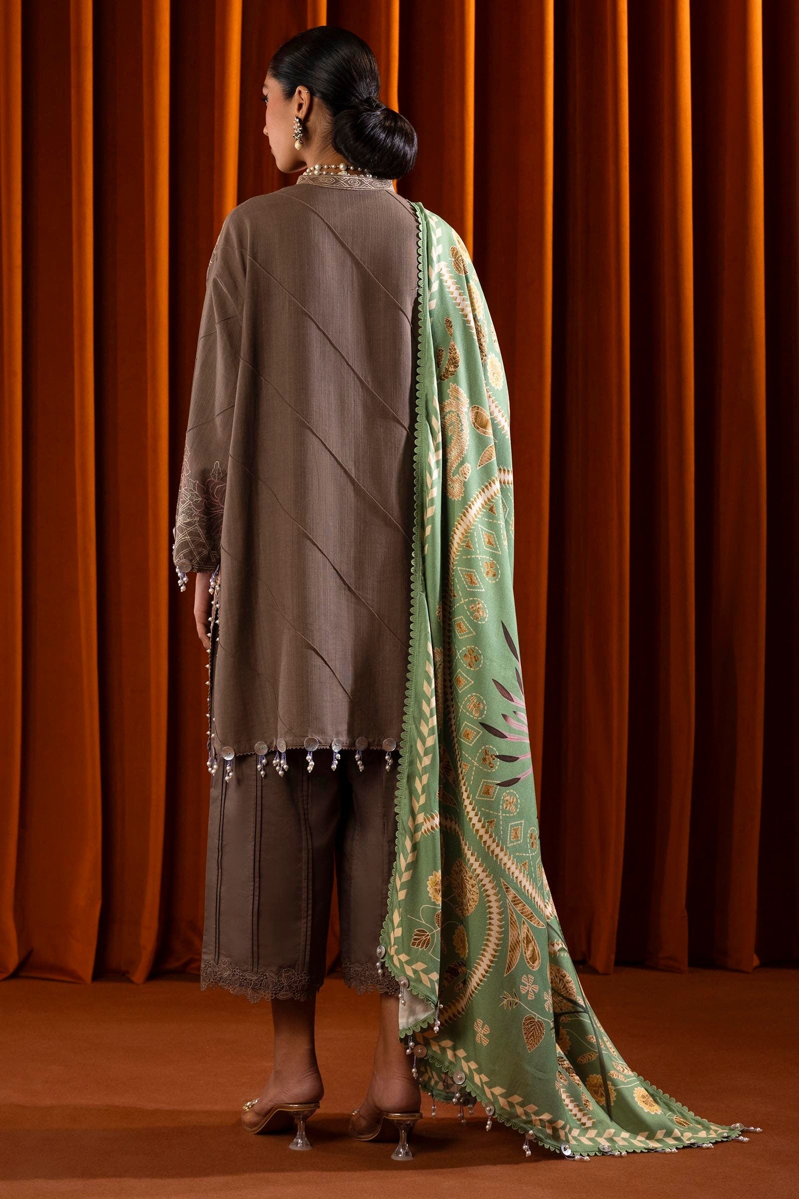 Sana Safinaz | Muzlin Winter 2024 | M243-004A-3CP - Official Sana Safinaz stockist in UK - Sakeena London