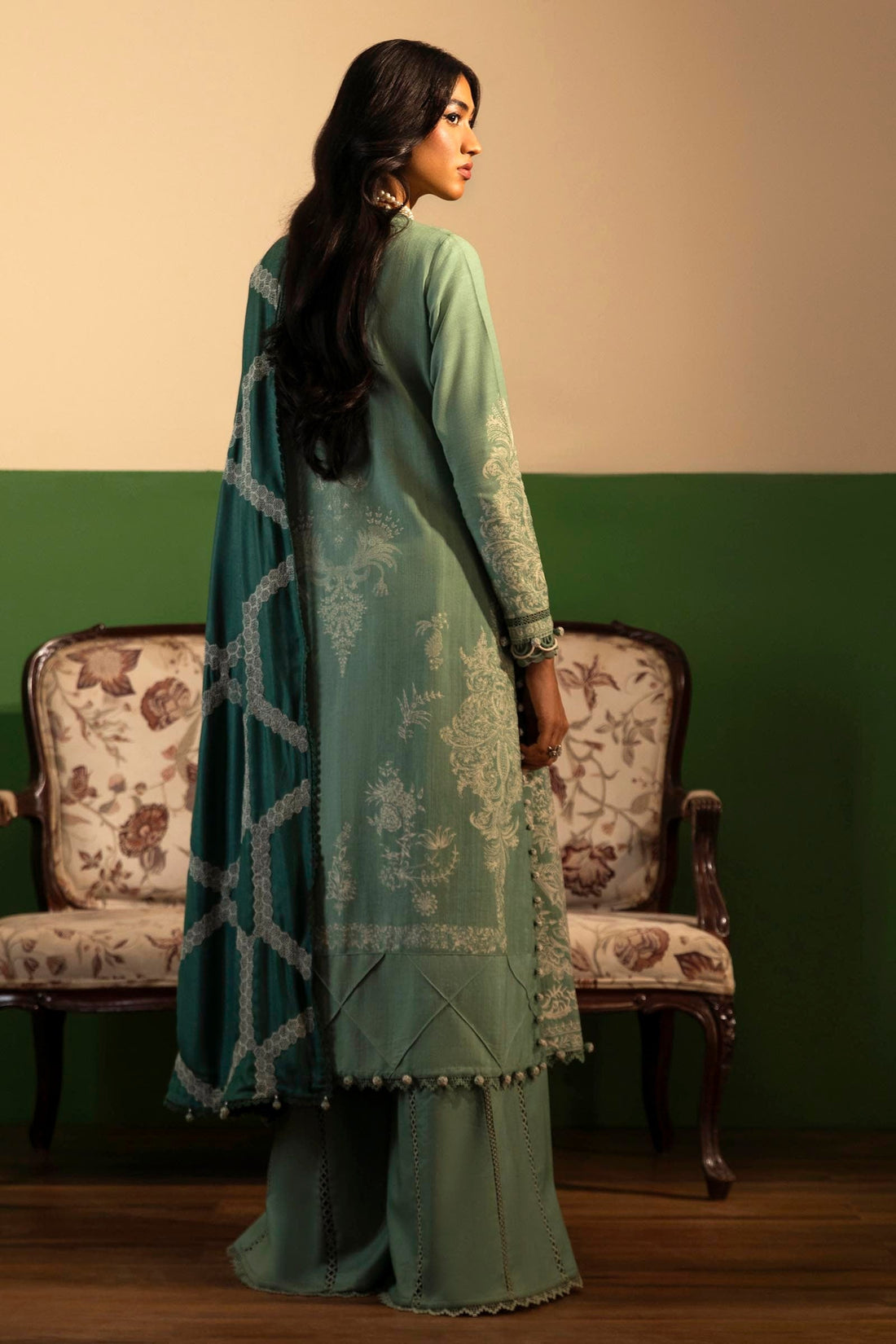 Sana Safinaz | Muzlin Winter 2024 | M243-005A-3CO - Official Sana Safinaz stockist in UK - Sakeena London