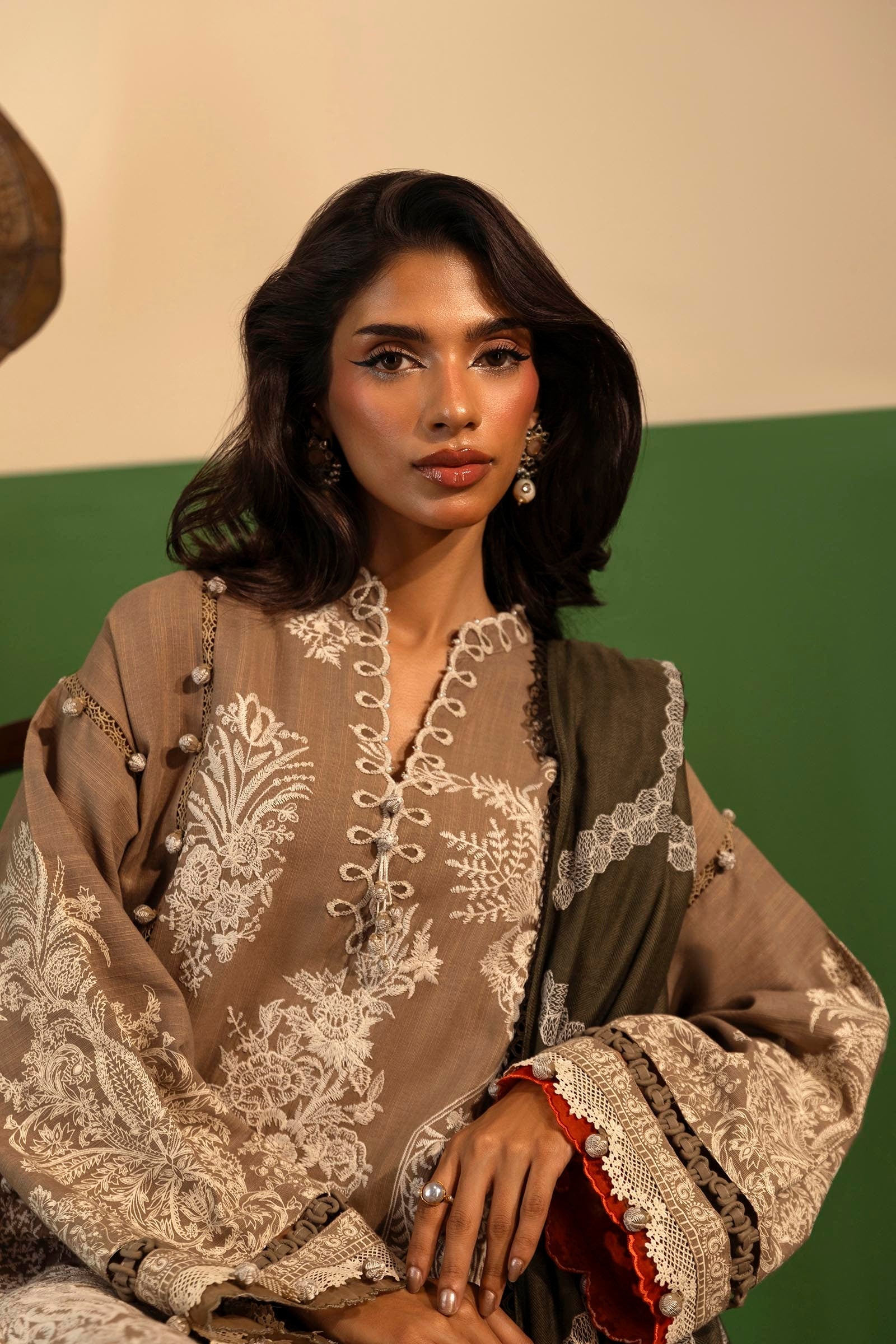 Sana Safinaz | Muzlin Winter 2024 | M243-005B-3CO - Official Sana Safinaz stockist in UK - Sakeena London