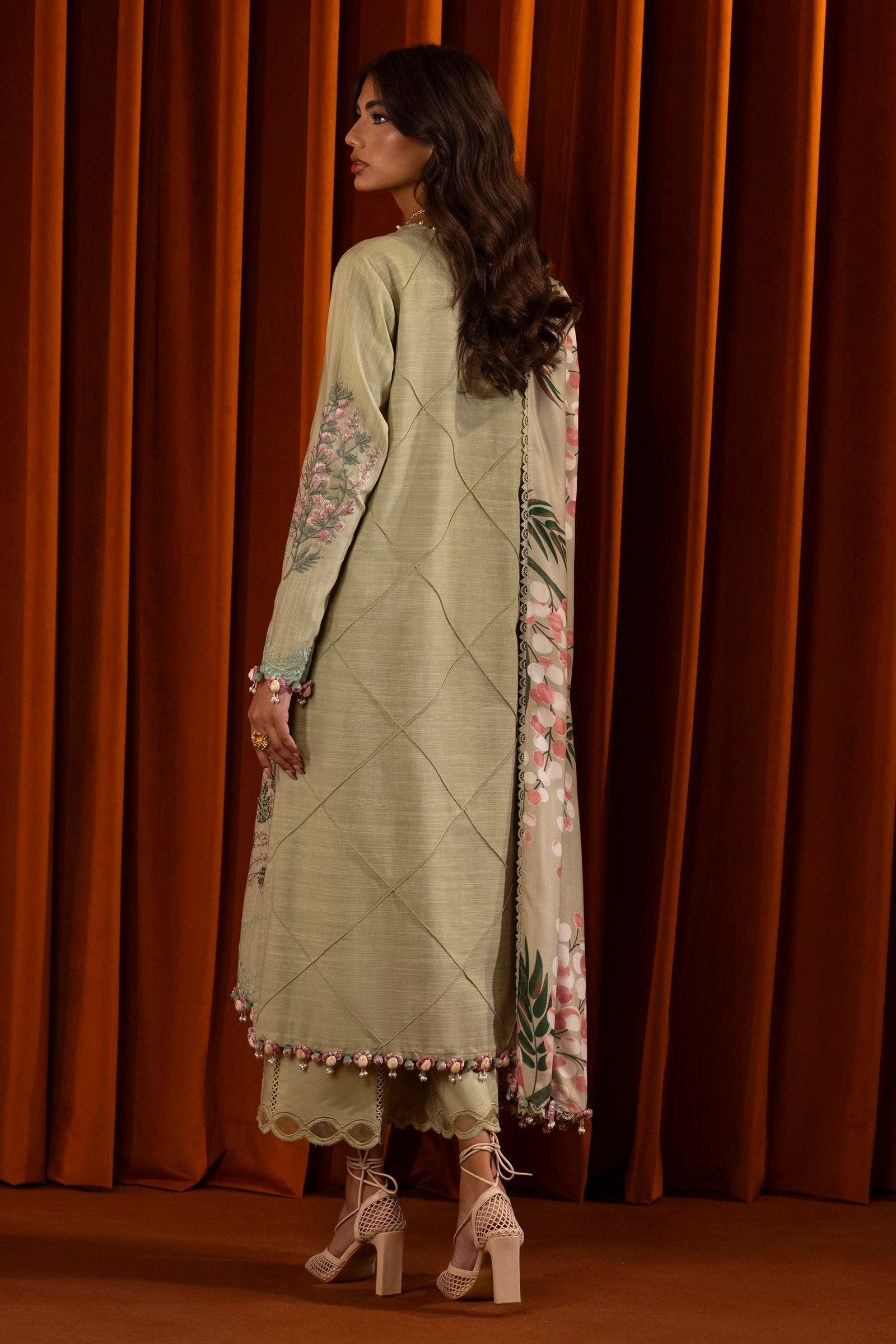 Sana Safinaz | Muzlin Winter 2024 | M243-007A-3CP - Official Sana Safinaz stockist in UK - Sakeena London