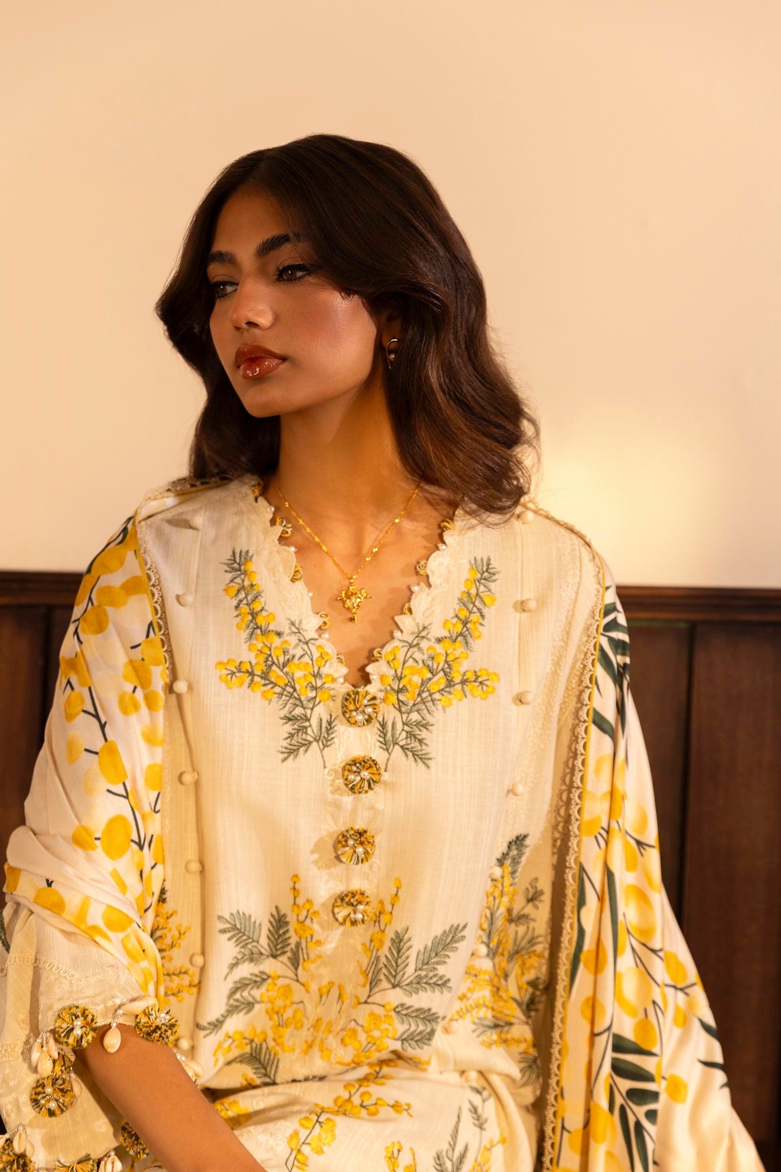 Sana Safinaz | Muzlin Winter 2024 | M243-007B-3CP - Official Sana Safinaz stockist in UK - Sakeena London