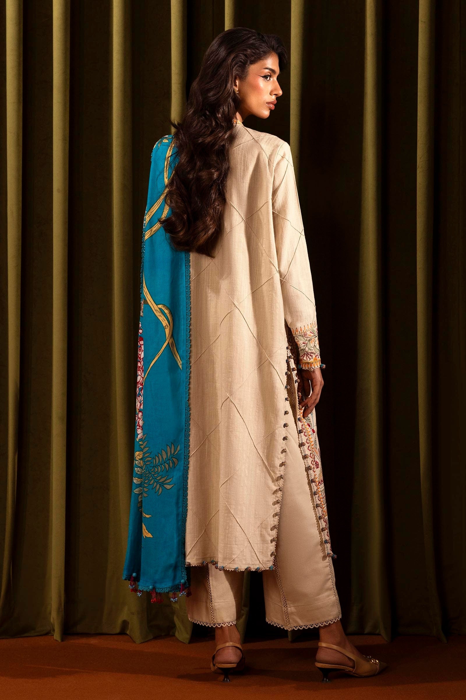 Sana Safinaz | Muzlin Winter 2024 | M243-014A-3CP - Official Sana Safinaz stockist in UK - Sakeena London