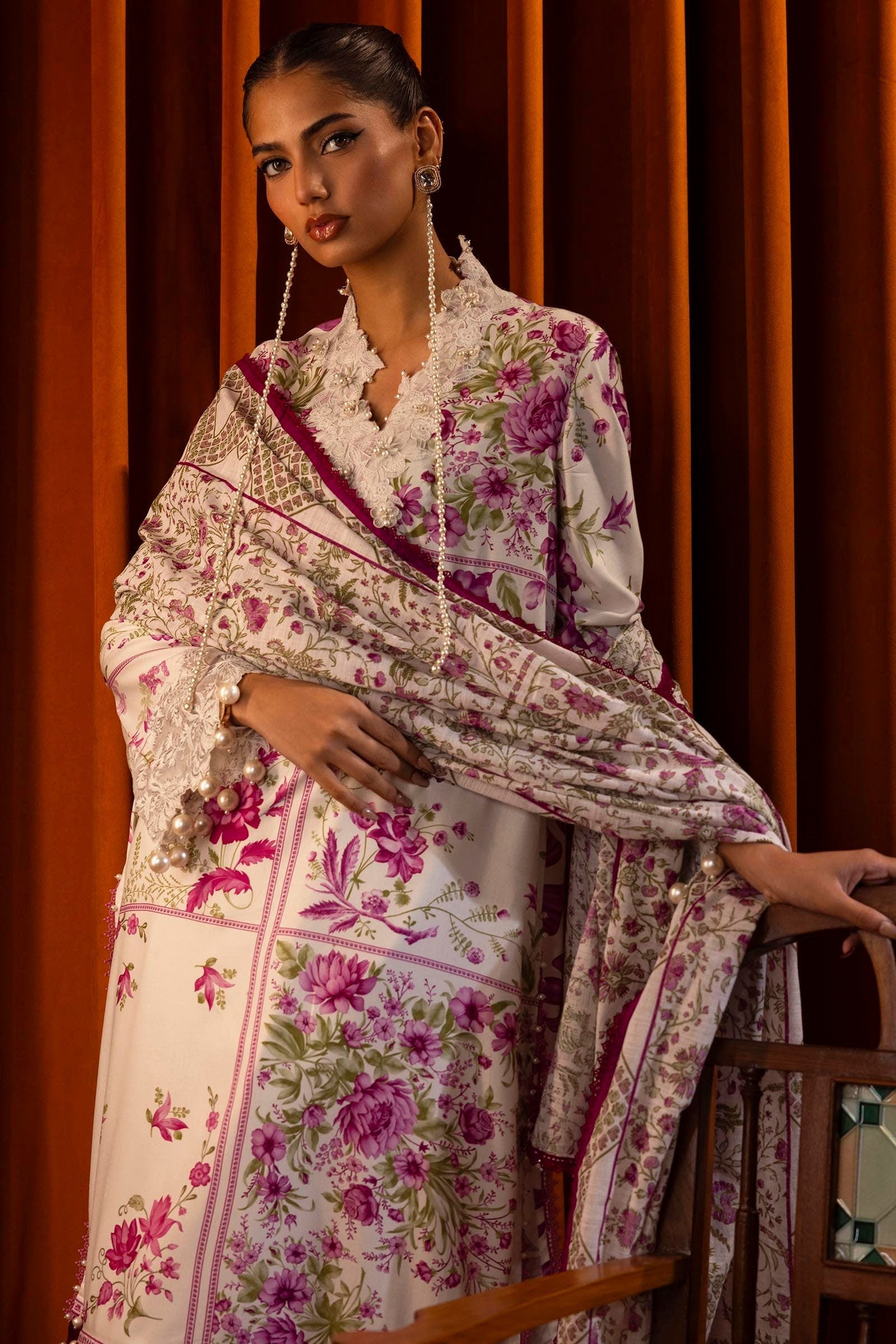 Sana Safinaz | Muzlin Winter 2024 | M243-024A-3CQ - Official Sana Safinaz stockist in UK - Sakeena London