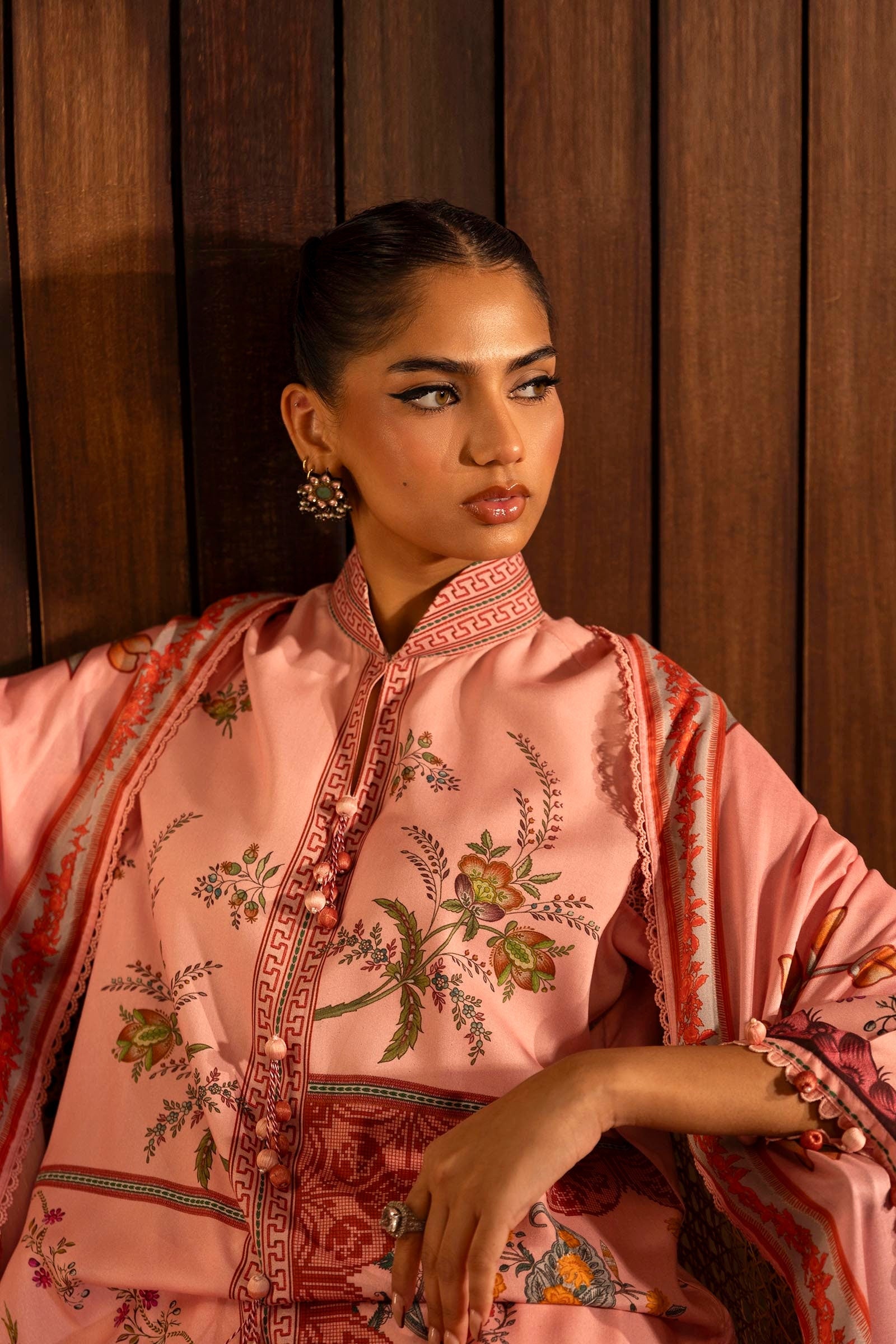 Sana Safinaz | Muzlin Winter 2024 | M243-025A-3DB - Official Sana Safinaz stockist in UK - Sakeena London