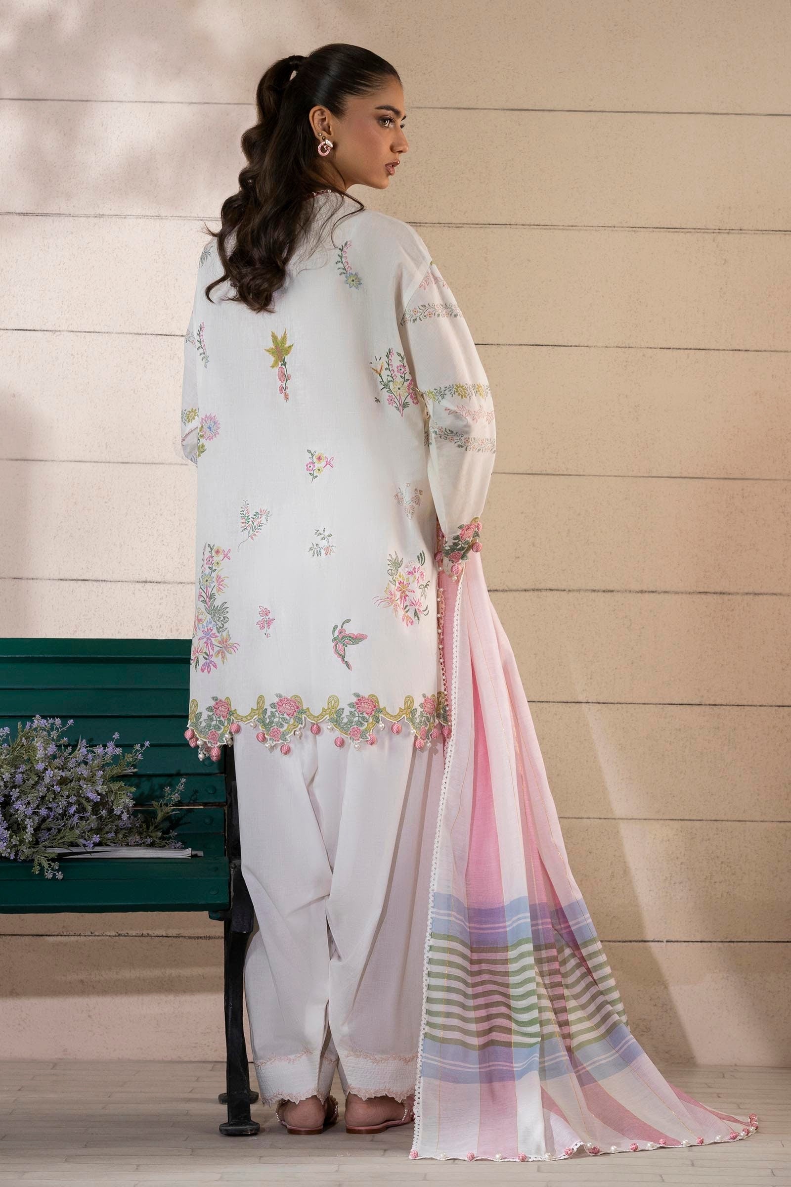 Sana Safinaz | Muzlin Spring 25 | M251-001A-3DG - Official Sana Safinaz stockist in UK - Sakeena London