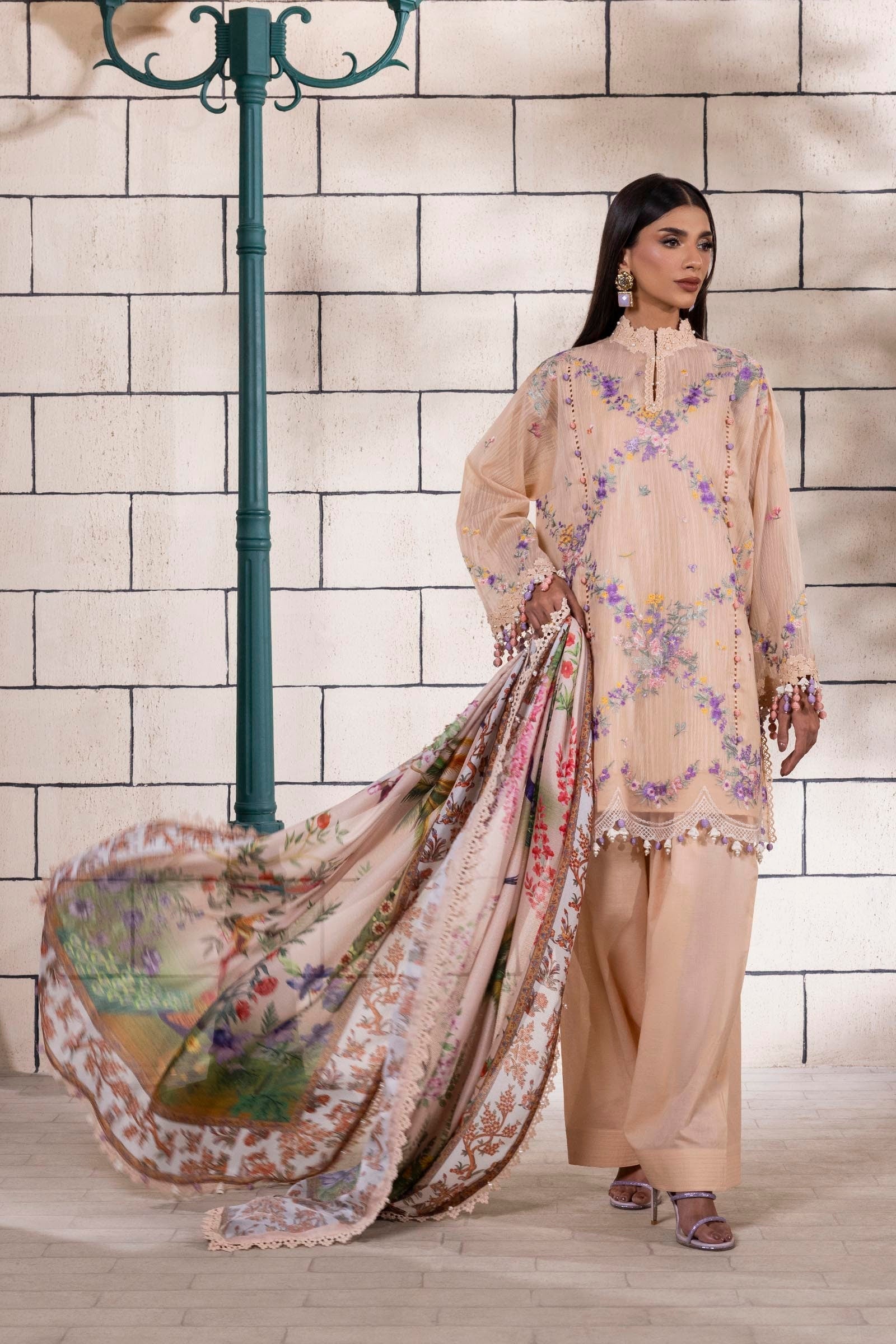 Sana Safinaz | Muzlin Spring 25 | M251-002A-3CV - Official Sana Safinaz stockist in UK - Sakeena London