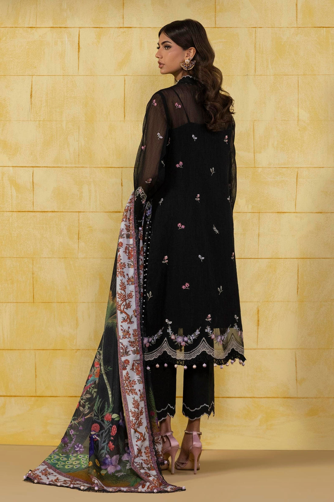 Sana Safinaz | Muzlin Spring 25 | M251-002B-3CV - Official Sana Safinaz stockist in UK - Sakeena London