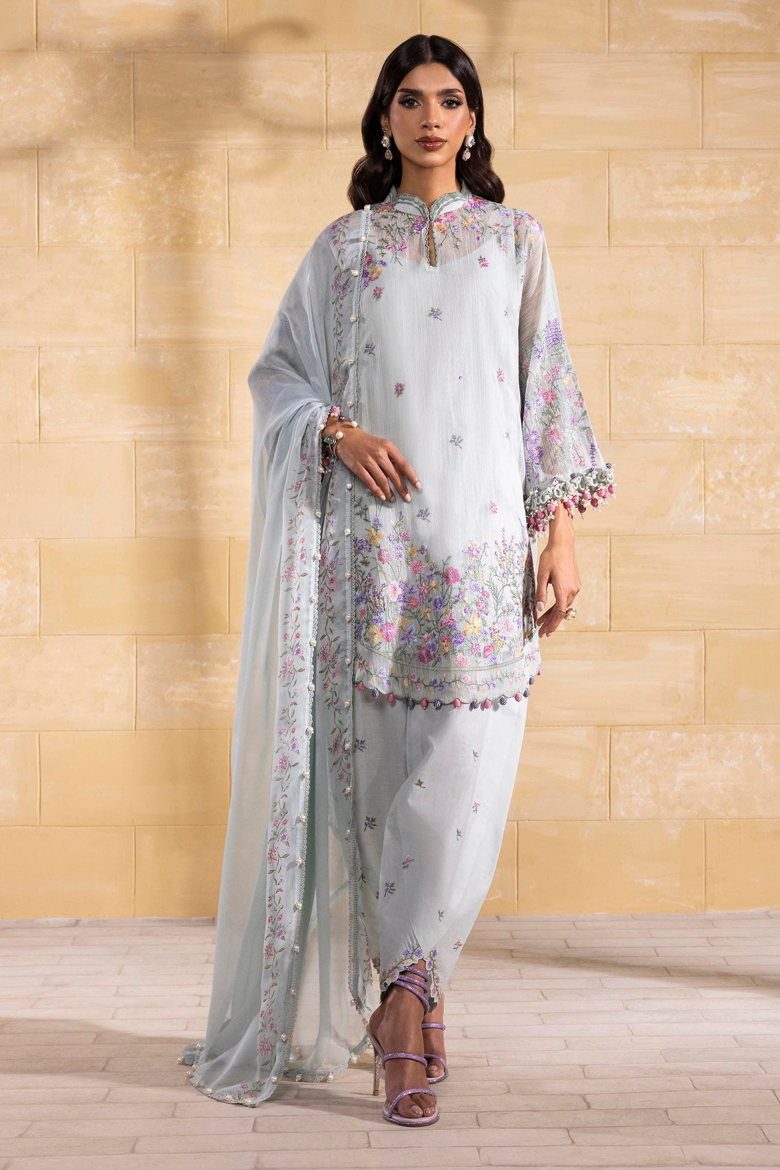 Sana Safinaz | Muzlin Spring 25 | M251-003B-3CJ - Official Sana Safinaz stockist in UK - Sakeena London