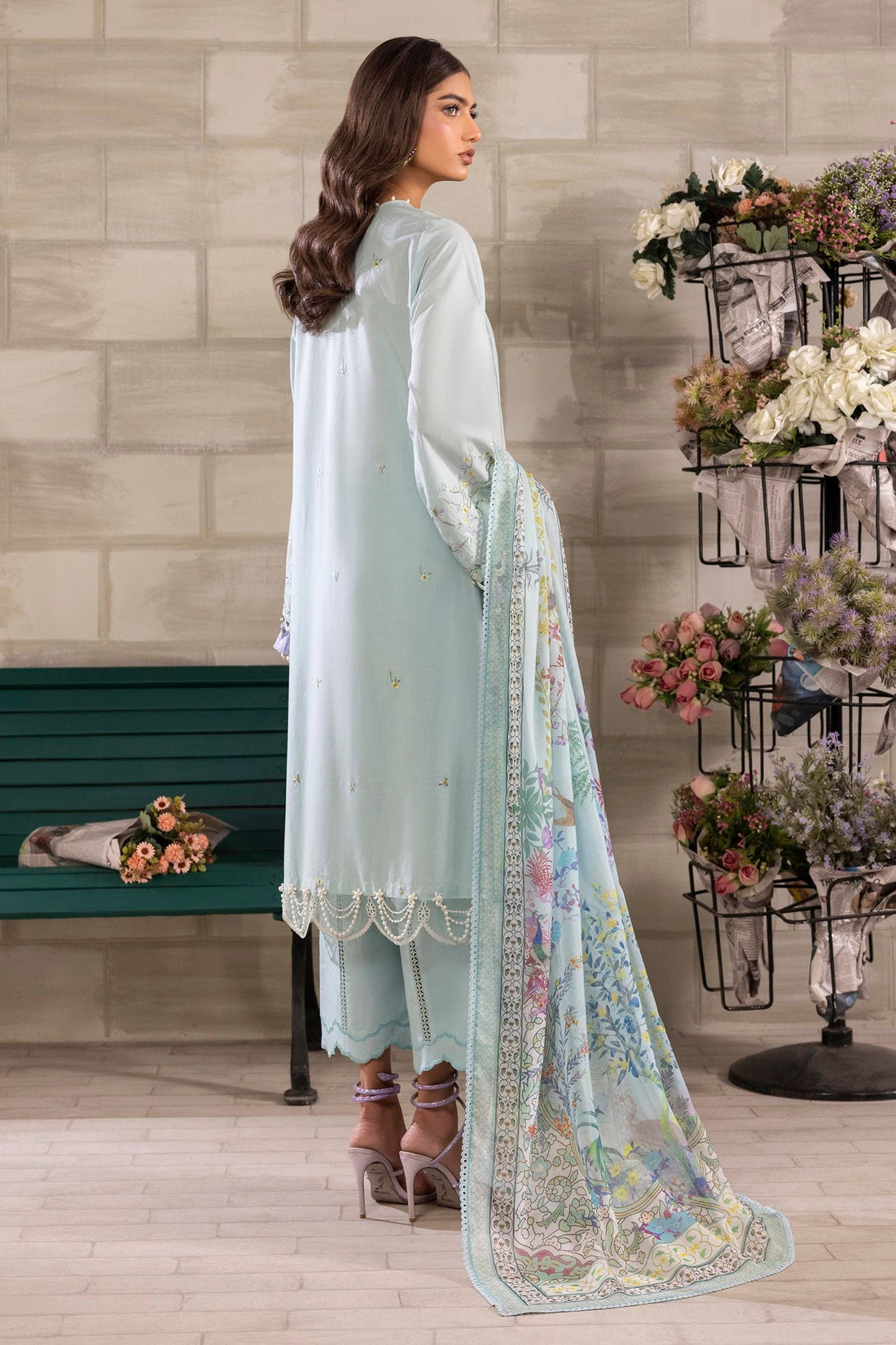 Sana Safinaz | Muzlin Spring 25 | M251-005A-3CL - Official Sana Safinaz stockist in UK - Sakeena London