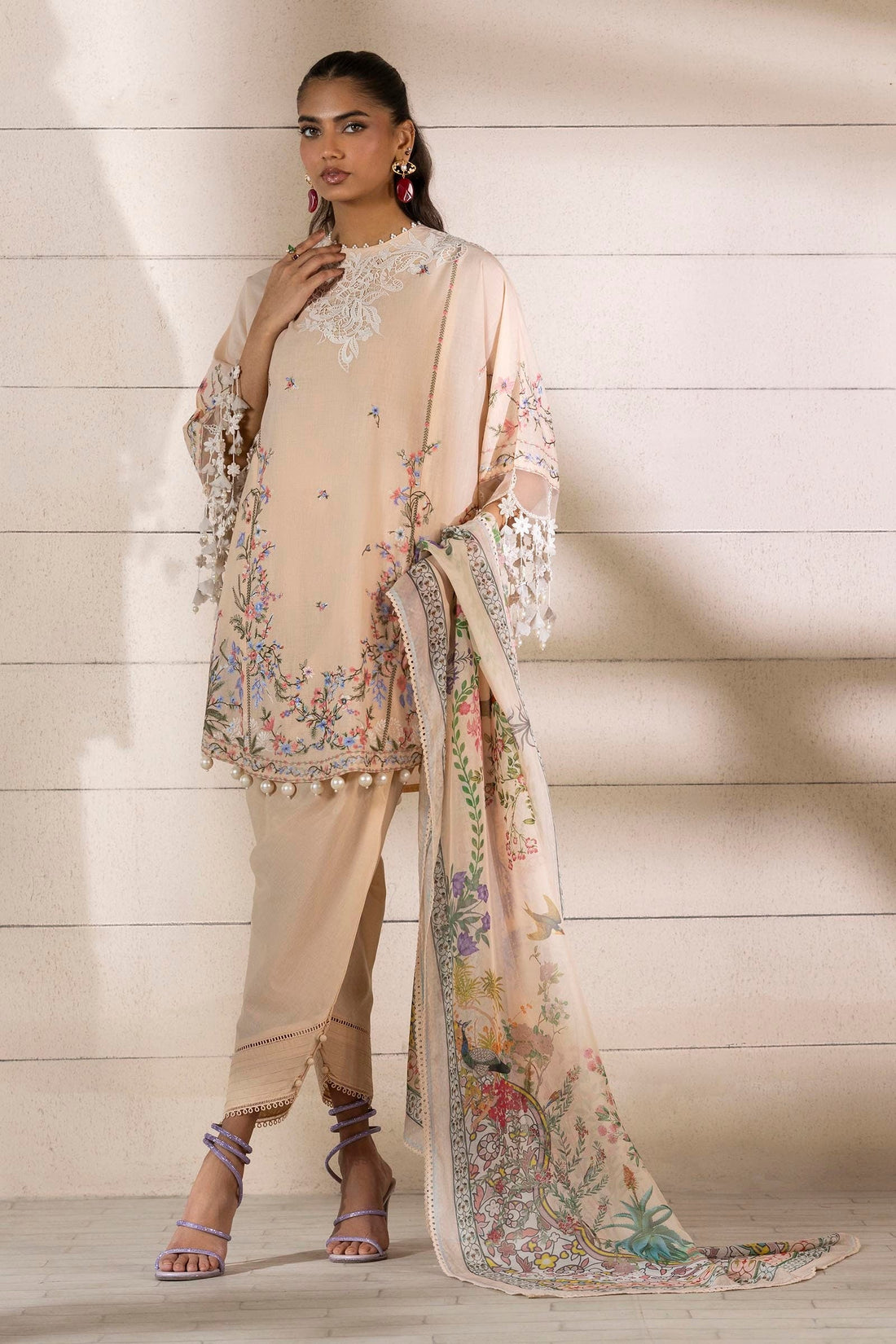 Sana Safinaz | Muzlin Spring 25 | M251-005B-3CL - Official Sana Safinaz stockist in UK - Sakeena London