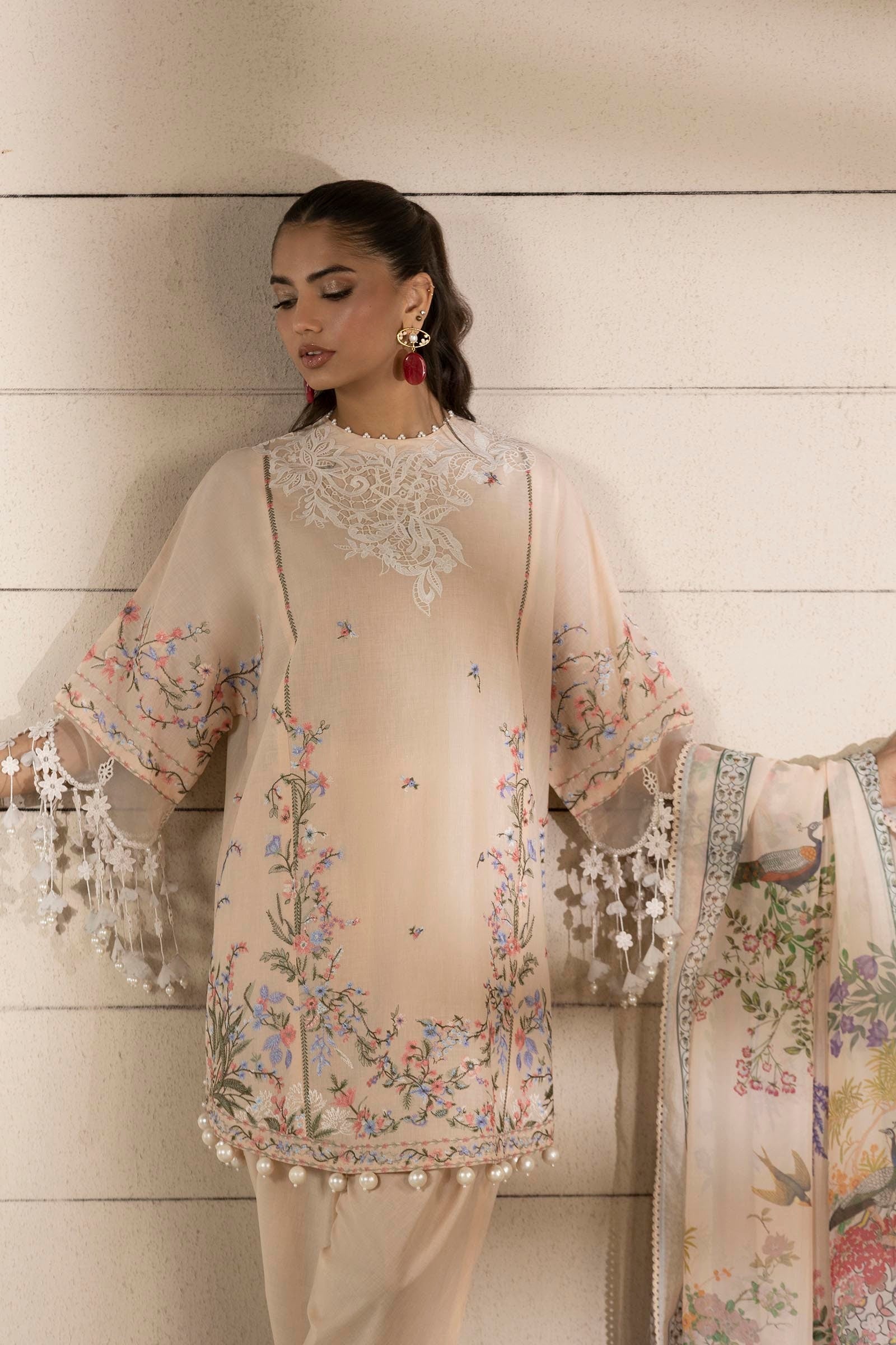 Sana Safinaz | Muzlin Spring 25 | M251-005B-3CL - Official Sana Safinaz stockist in UK - Sakeena London