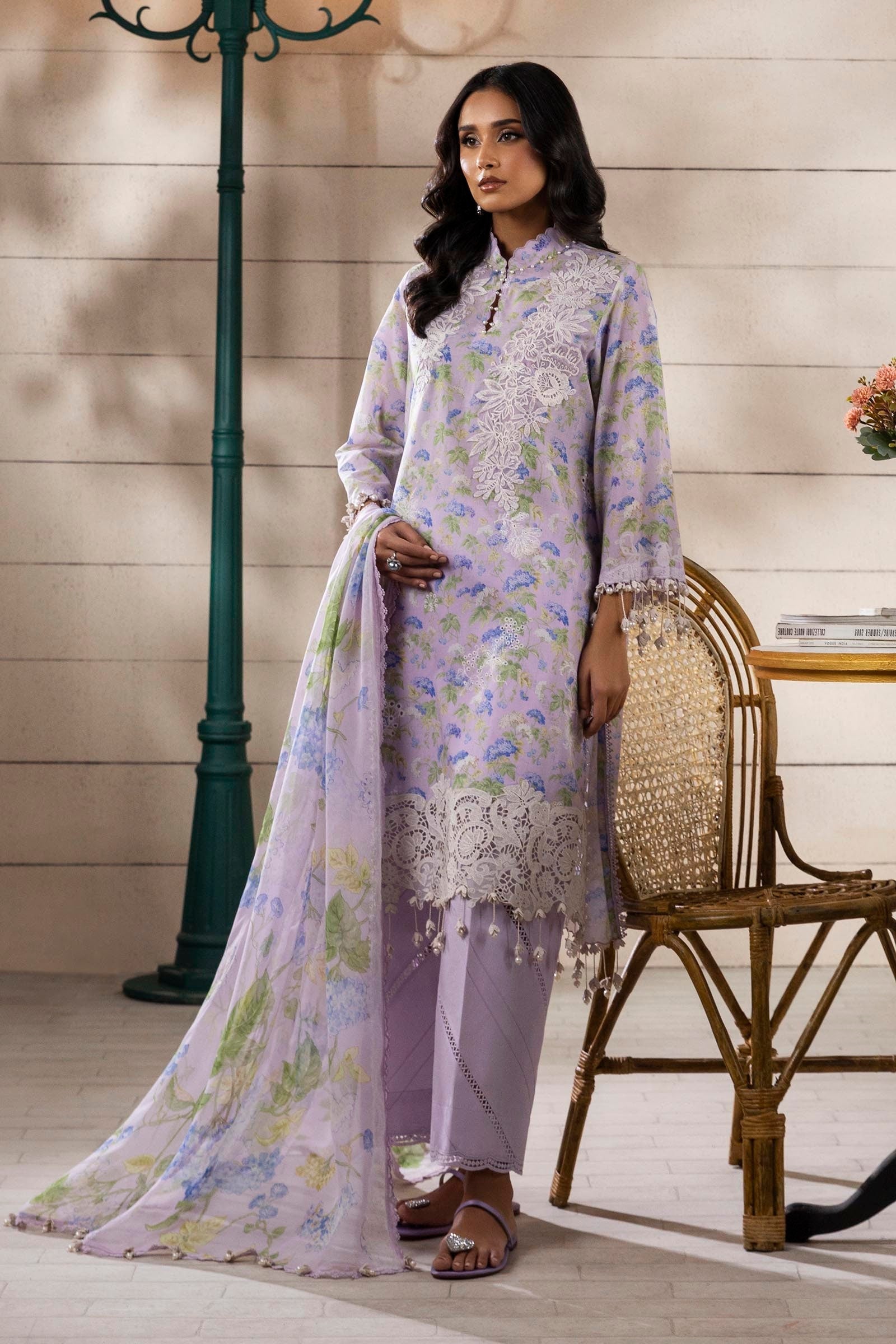 Sana Safinaz | Muzlin Spring 25 | M251-006A-3CI - Official Sana Safinaz stockist in UK - Sakeena London