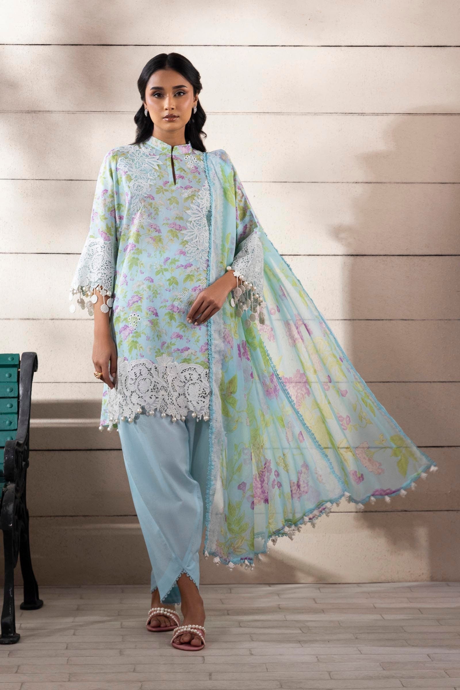 Sana Safinaz | Muzlin Spring 25 | M251-006B-3CI - Official Sana Safinaz stockist in UK - Sakeena London