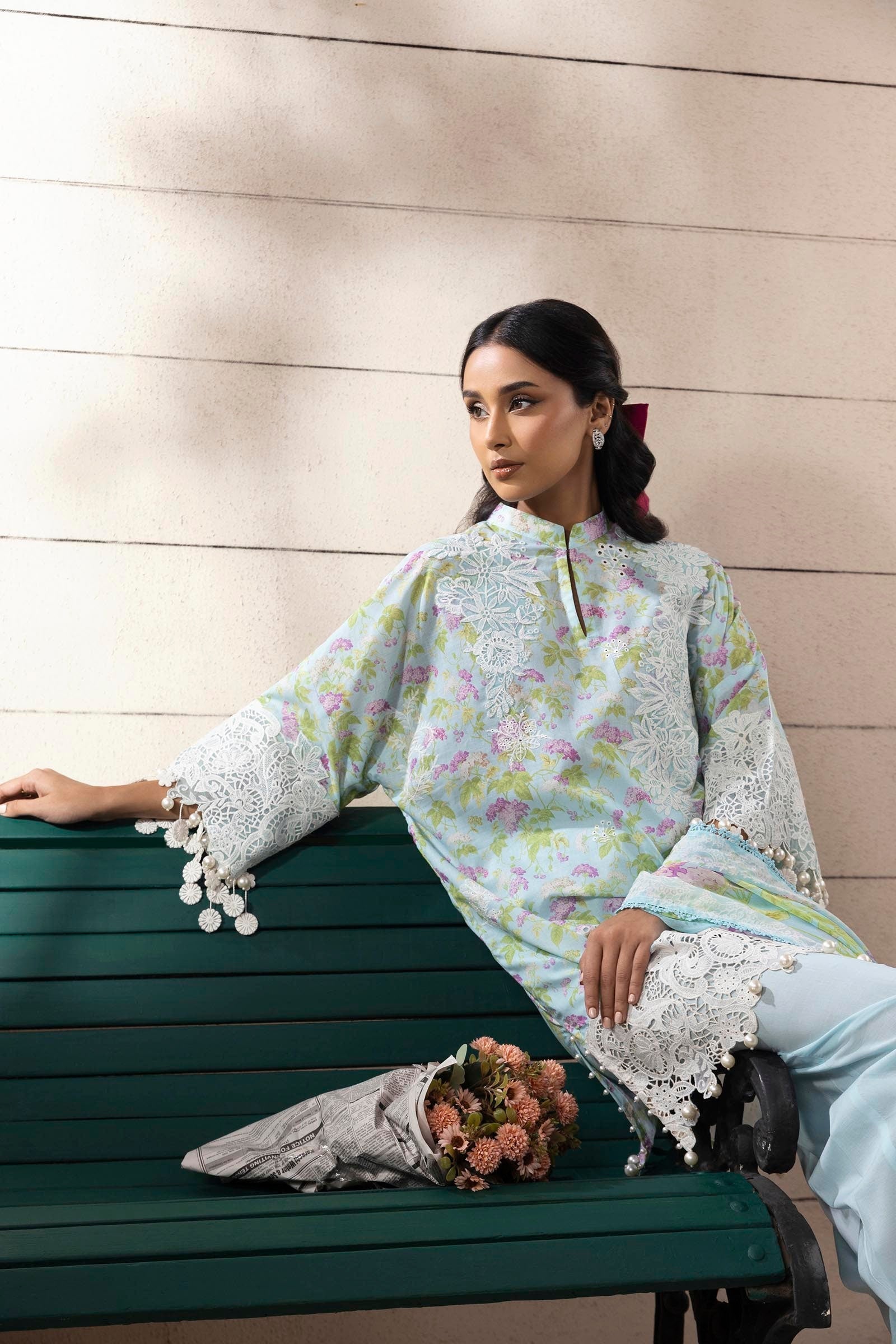 Sana Safinaz | Muzlin Spring 25 | M251-006B-3CI - Official Sana Safinaz stockist in UK - Sakeena London