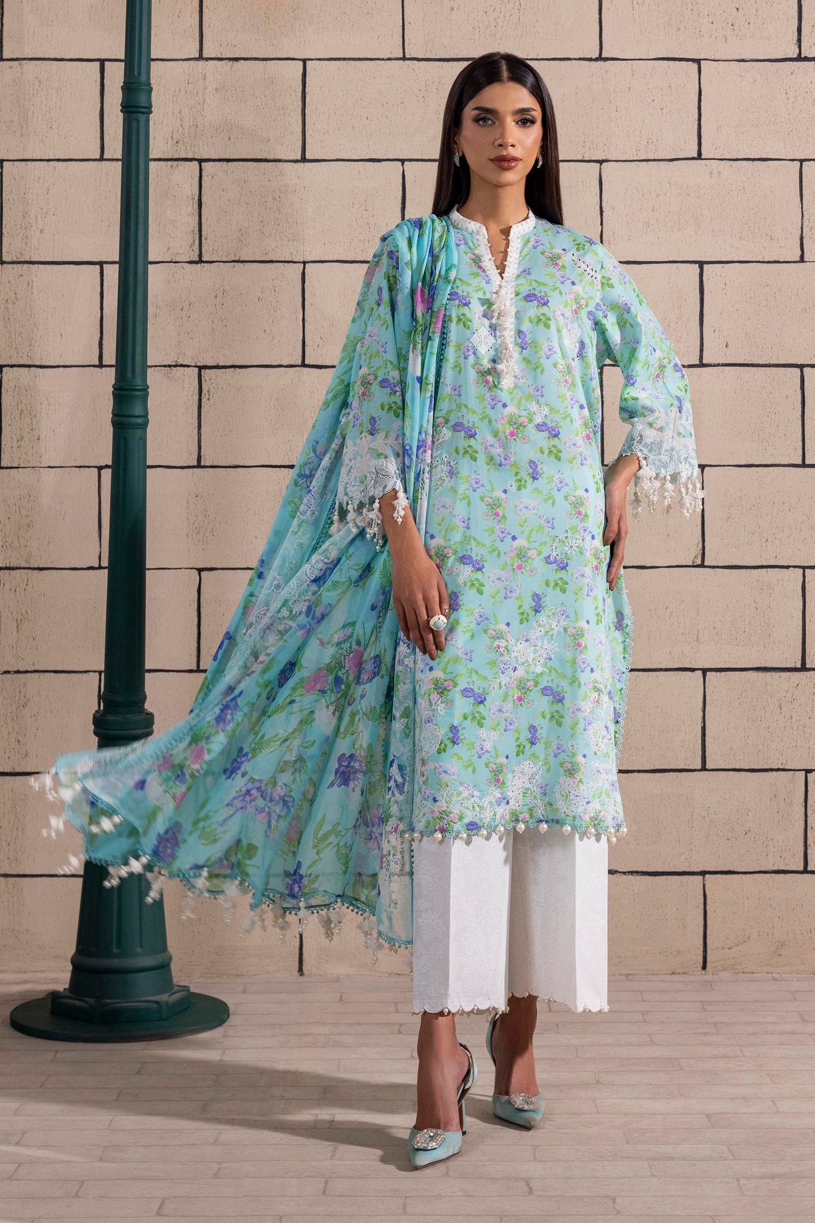 Sana Safinaz | Muzlin Spring 25 | M251-007B-3CI - Official Sana Safinaz stockist in UK - Sakeena London