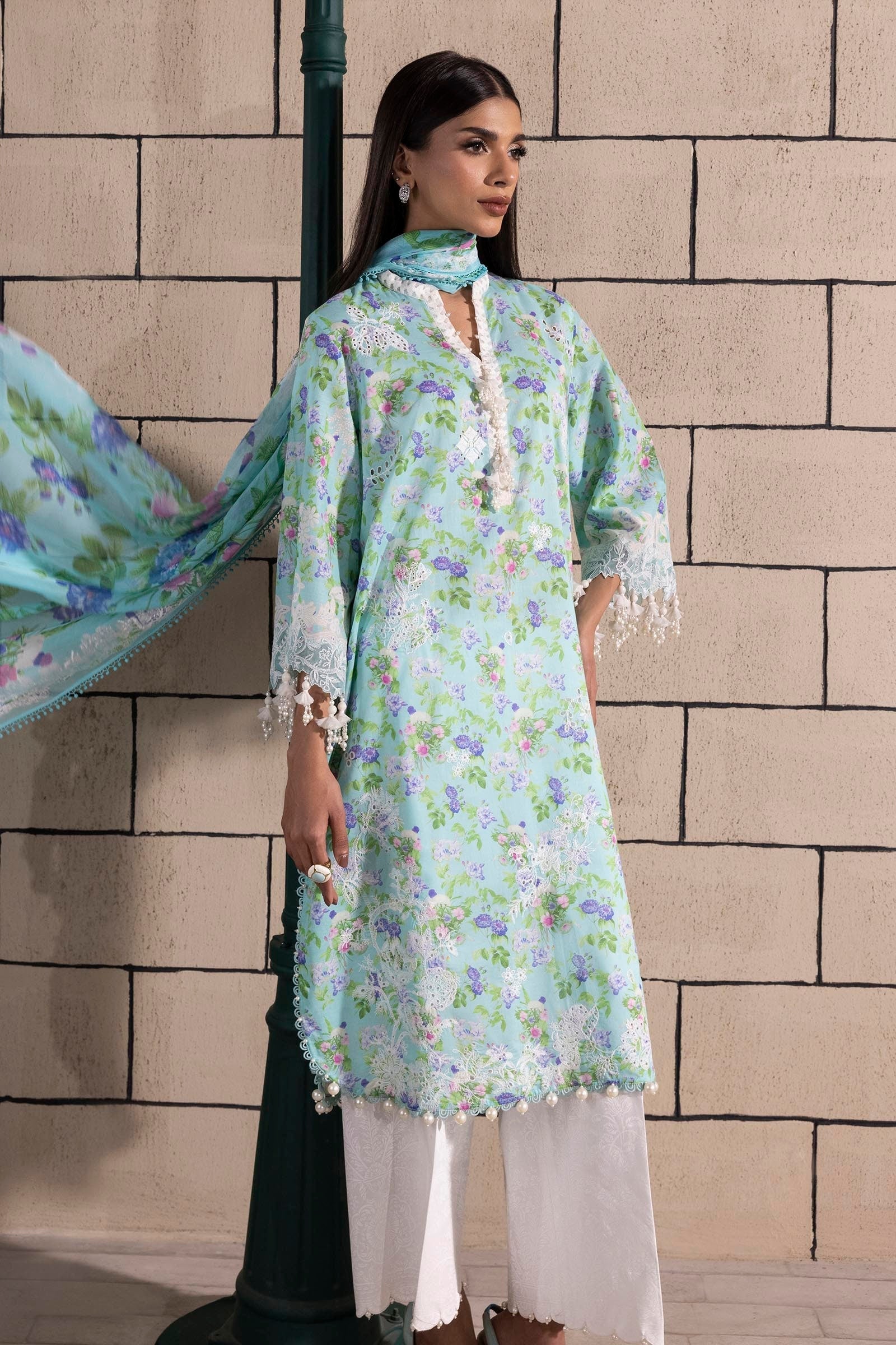 Sana Safinaz | Muzlin Spring 25 | M251-007B-3CI - Official Sana Safinaz stockist in UK - Sakeena London