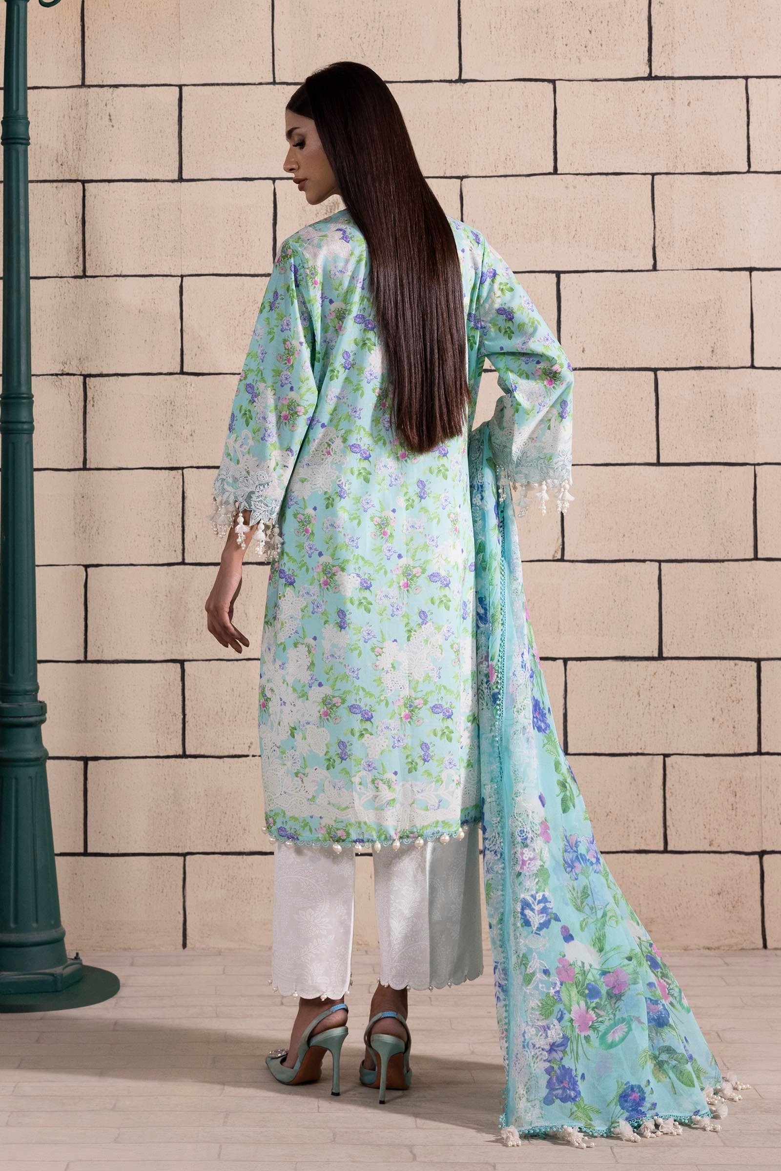 Sana Safinaz | Muzlin Spring 25 | M251-007B-3CI - Official Sana Safinaz stockist in UK - Sakeena London