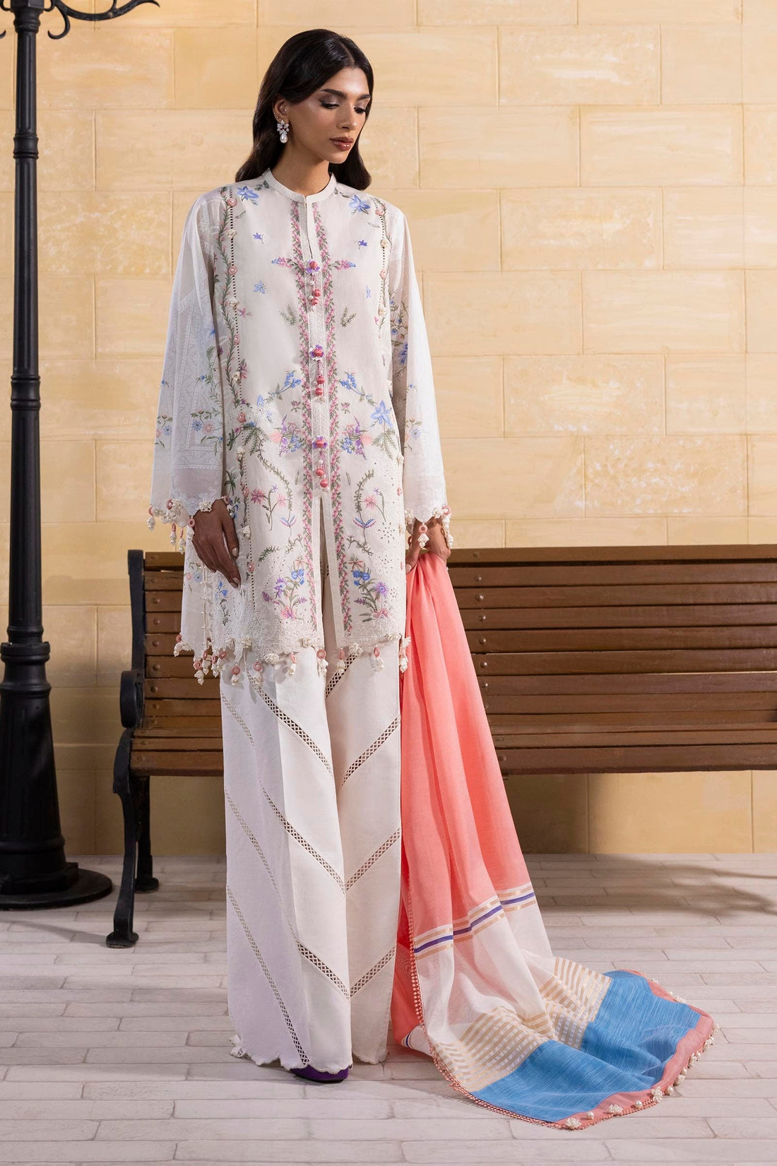 Sana Safinaz | Muzlin Spring | M251-008B-3DG - Official Sana Safinaz stockist in UK - Sakeena London