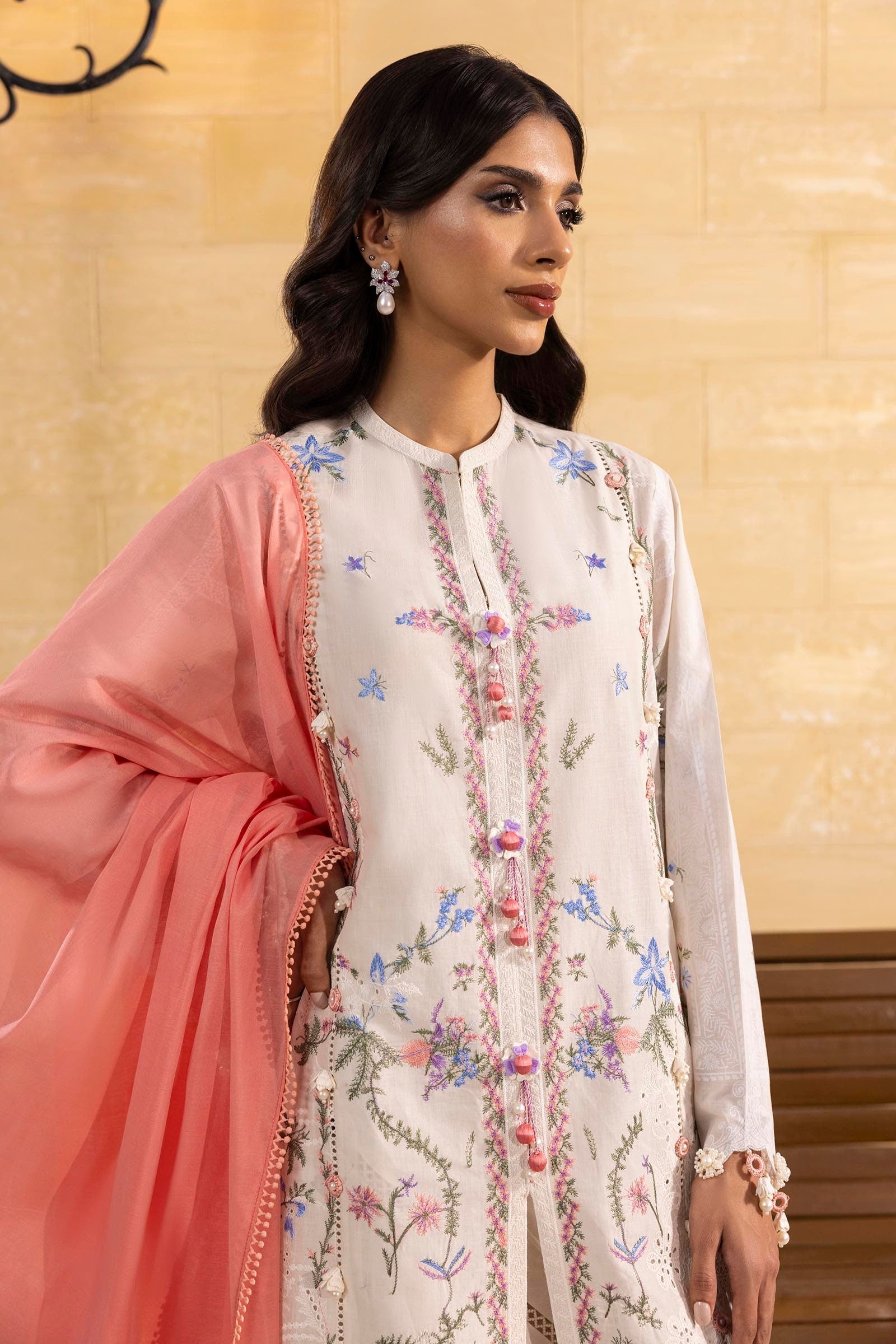 Sana Safinaz | Muzlin Spring | M251-008B-3DG - Official Sana Safinaz stockist in UK - Sakeena London