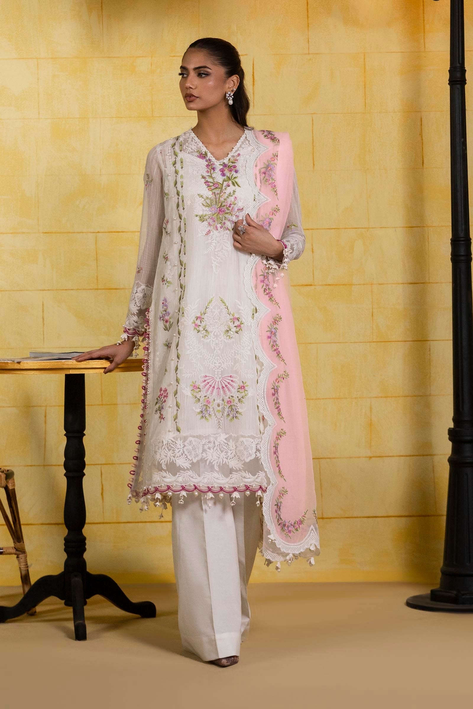 Sana Safinaz | Muzlin Spring 25 | M251-009A-3CT - Official Sana Safinaz stockist in UK - Sakeena London