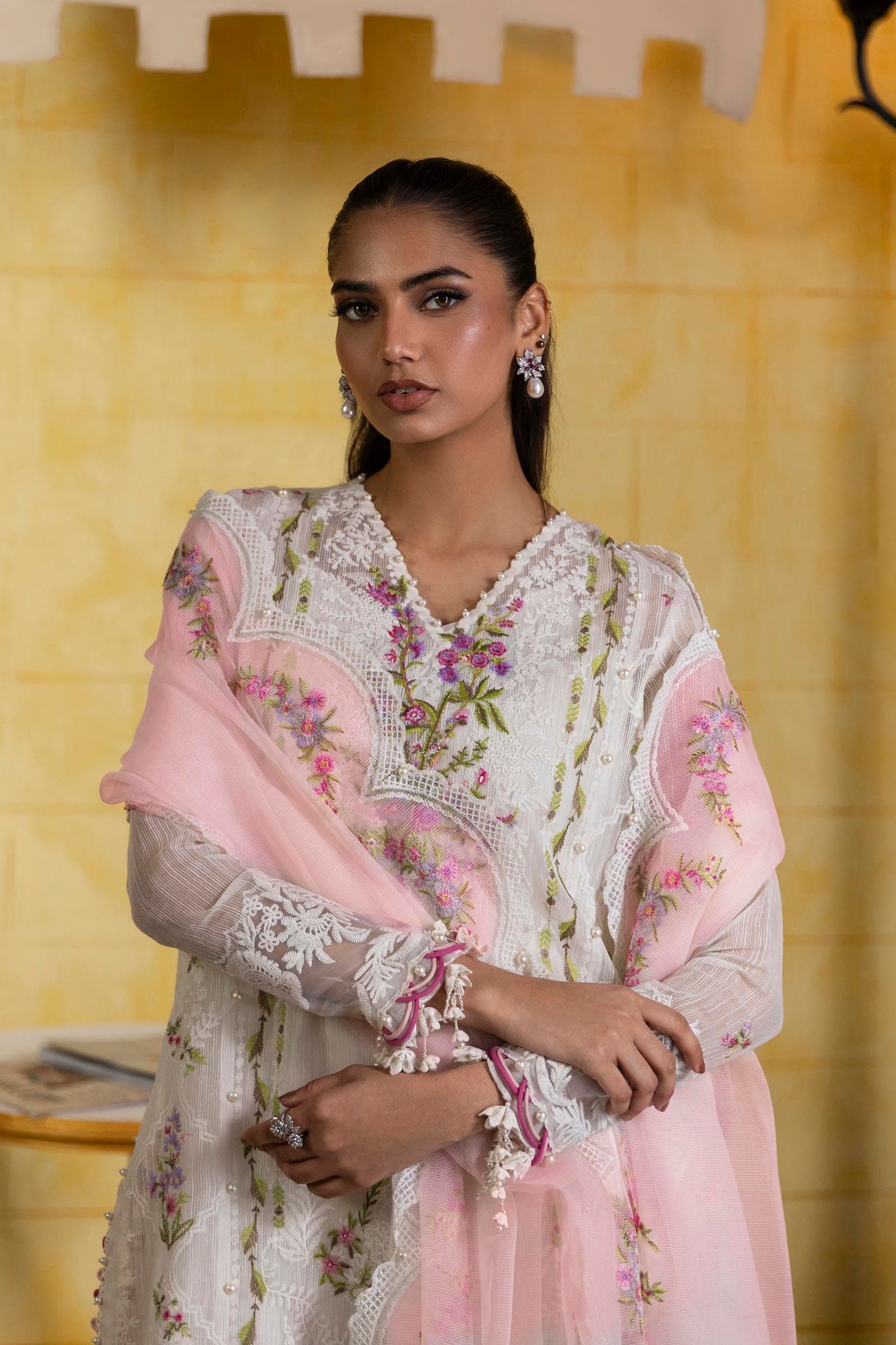 Sana Safinaz | Muzlin Spring 25 | M251-009A-3CT - Official Sana Safinaz stockist in UK - Sakeena London