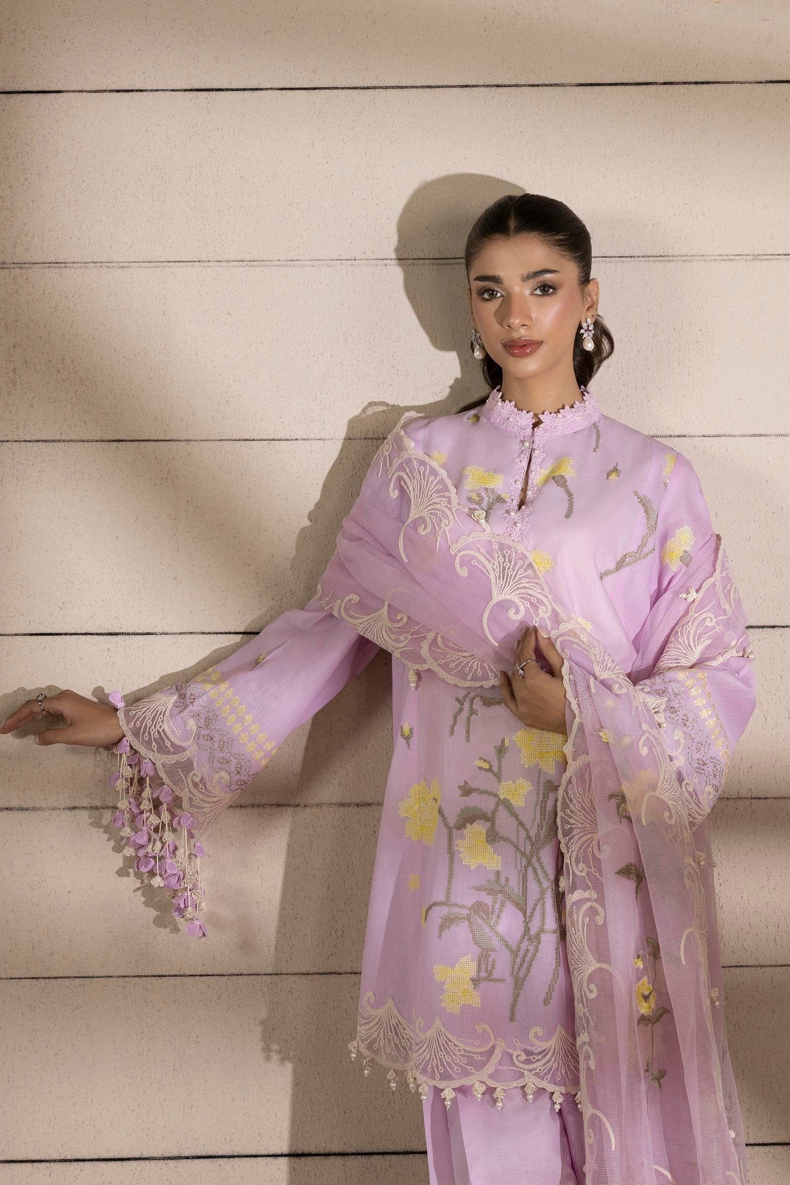 Sana Safinaz | Muzlin Spring 25 | M251-010B-3CS - Official Sana Safinaz stockist in UK - Sakeena London