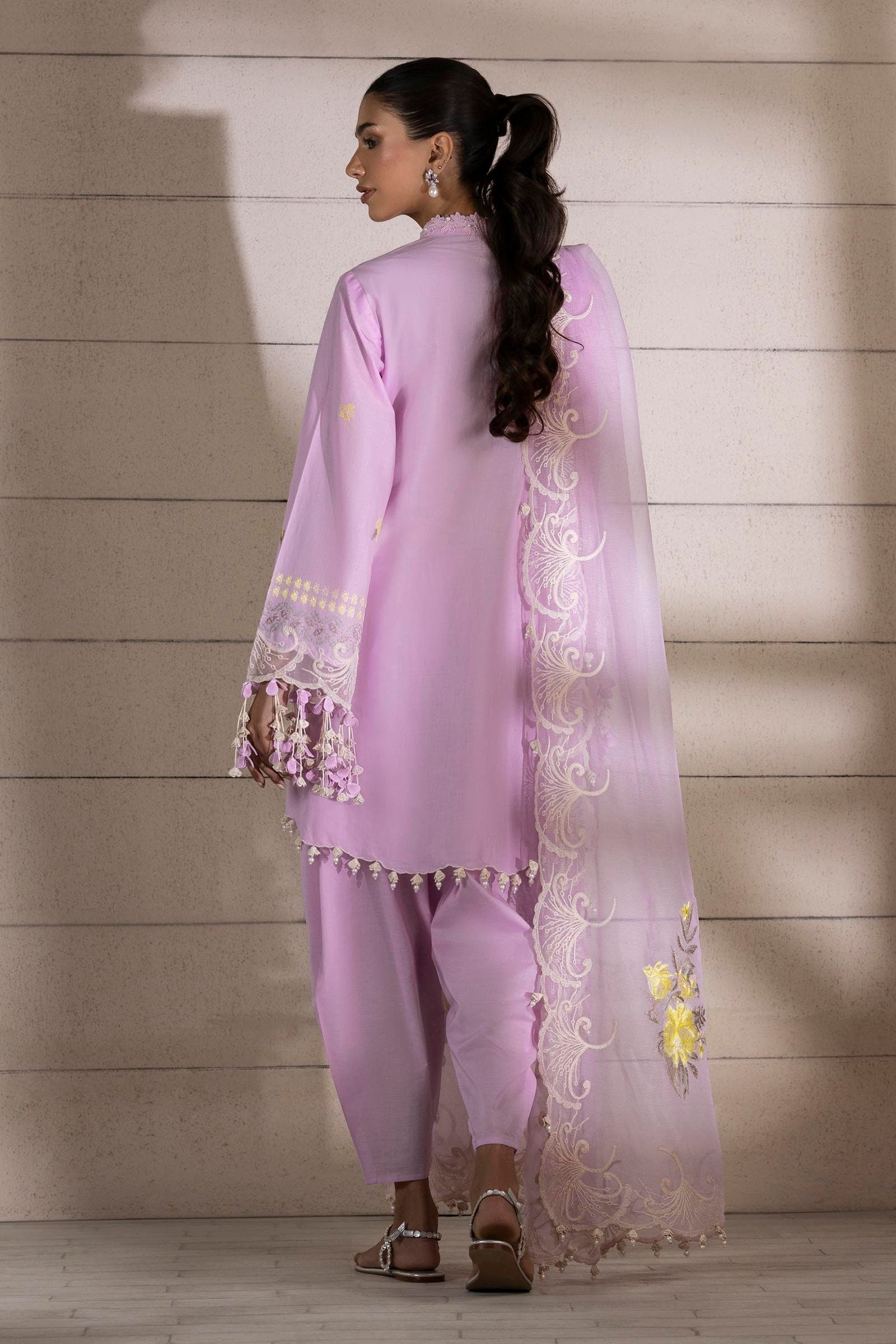 Sana Safinaz | Muzlin Spring 25 | M251-010B-3CS - Official Sana Safinaz stockist in UK - Sakeena London