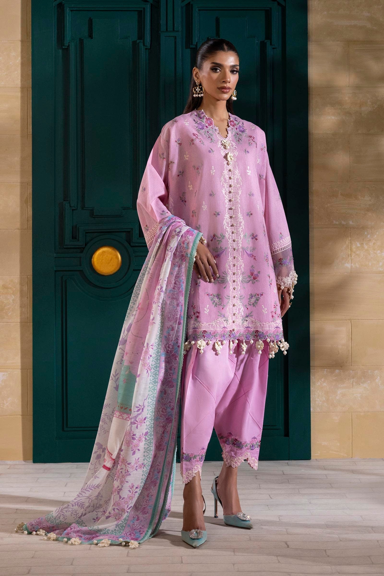 Sana Safinaz | Muzlin Spring 25 | M251-011A-3CV - Official Sana Safinaz stockist in UK - Sakeena London