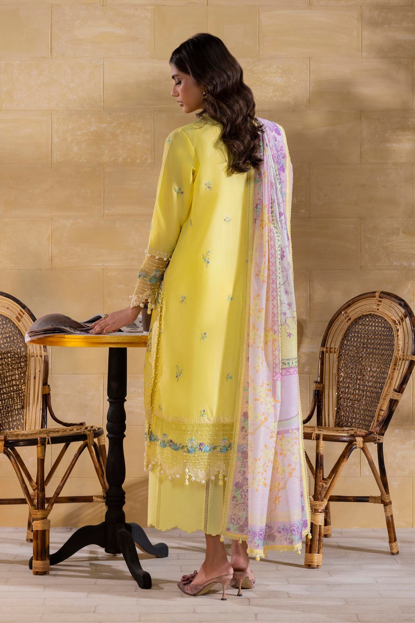 Sana Safinaz | Muzlin Spring 25 | M251-011B-3CV - Official Sana Safinaz stockist in UK - Sakeena London