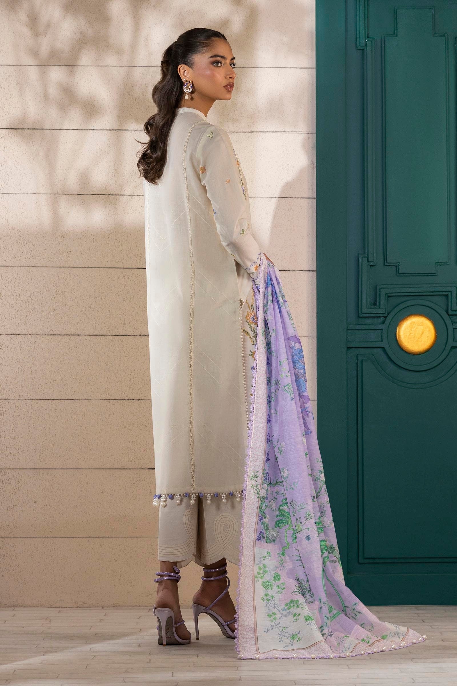 Sana Safinaz | Muzlin Spring 25 | M251-012A-3CV - Official Sana Safinaz stockist in UK - Sakeena London
