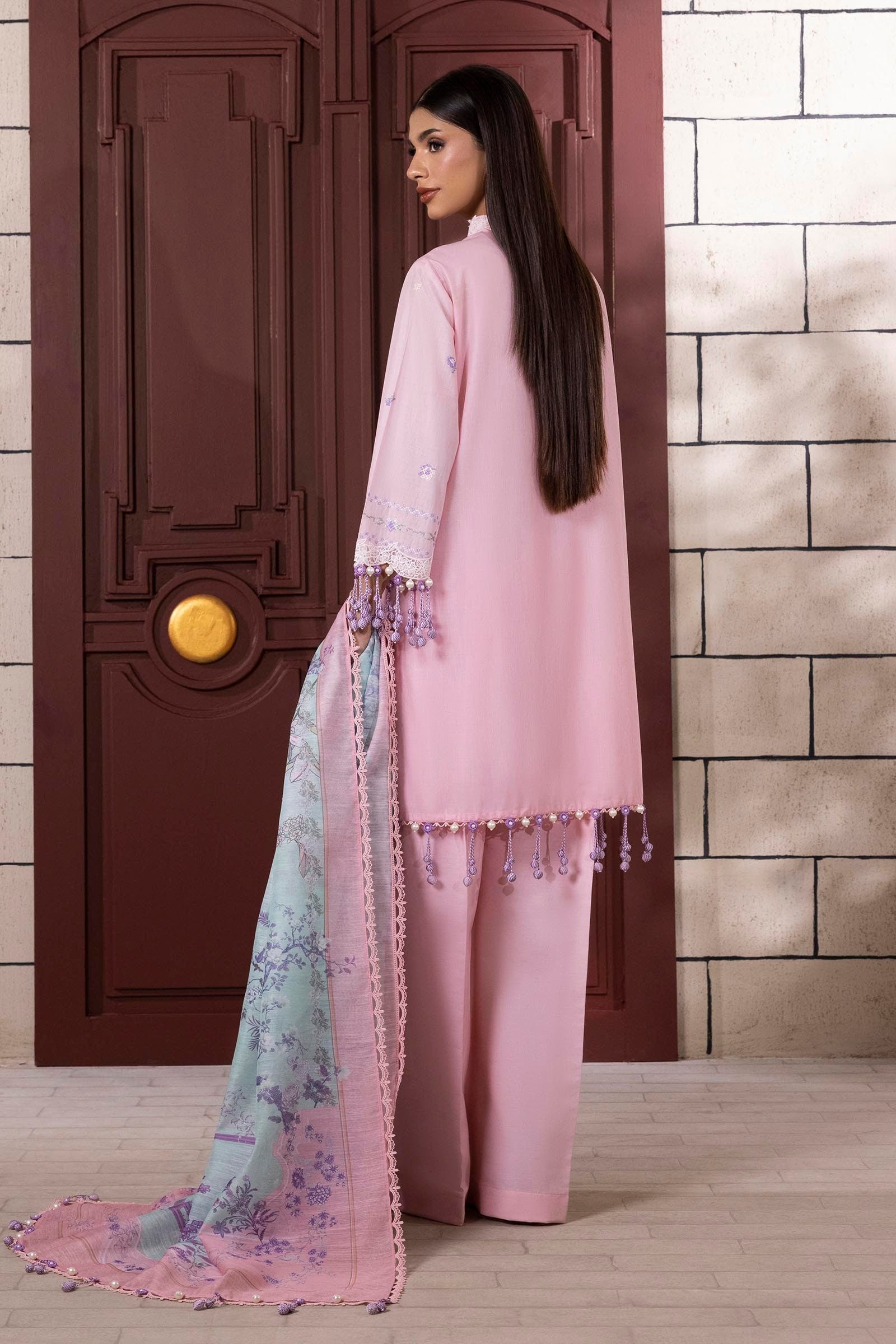 Sana Safinaz | Muzlin Spring 25 | M251-012B-3CV - Official Sana Safinaz stockist in UK - Sakeena London