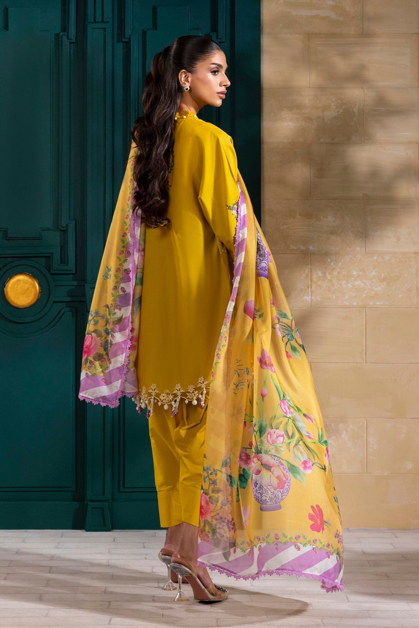 Sana Safinaz | Muzlin Spring 25 | M251-013B-3CL - Official Sana Safinaz stockist in UK - Sakeena London